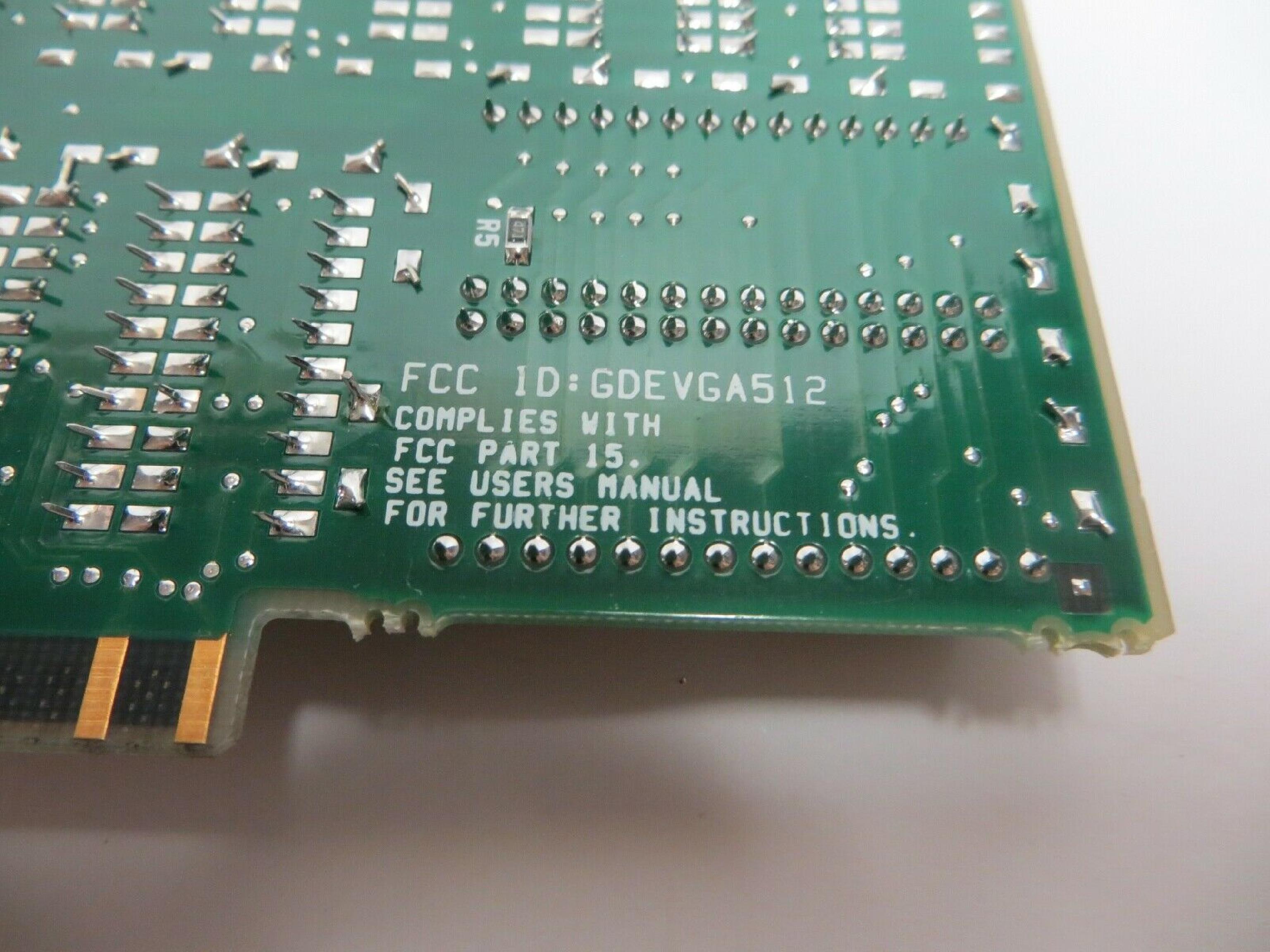 CHIPS AND TECHNOLOGIES GDEVGA512 ISA VIDEO CARD EGA 9PIN, VGA 15PIN