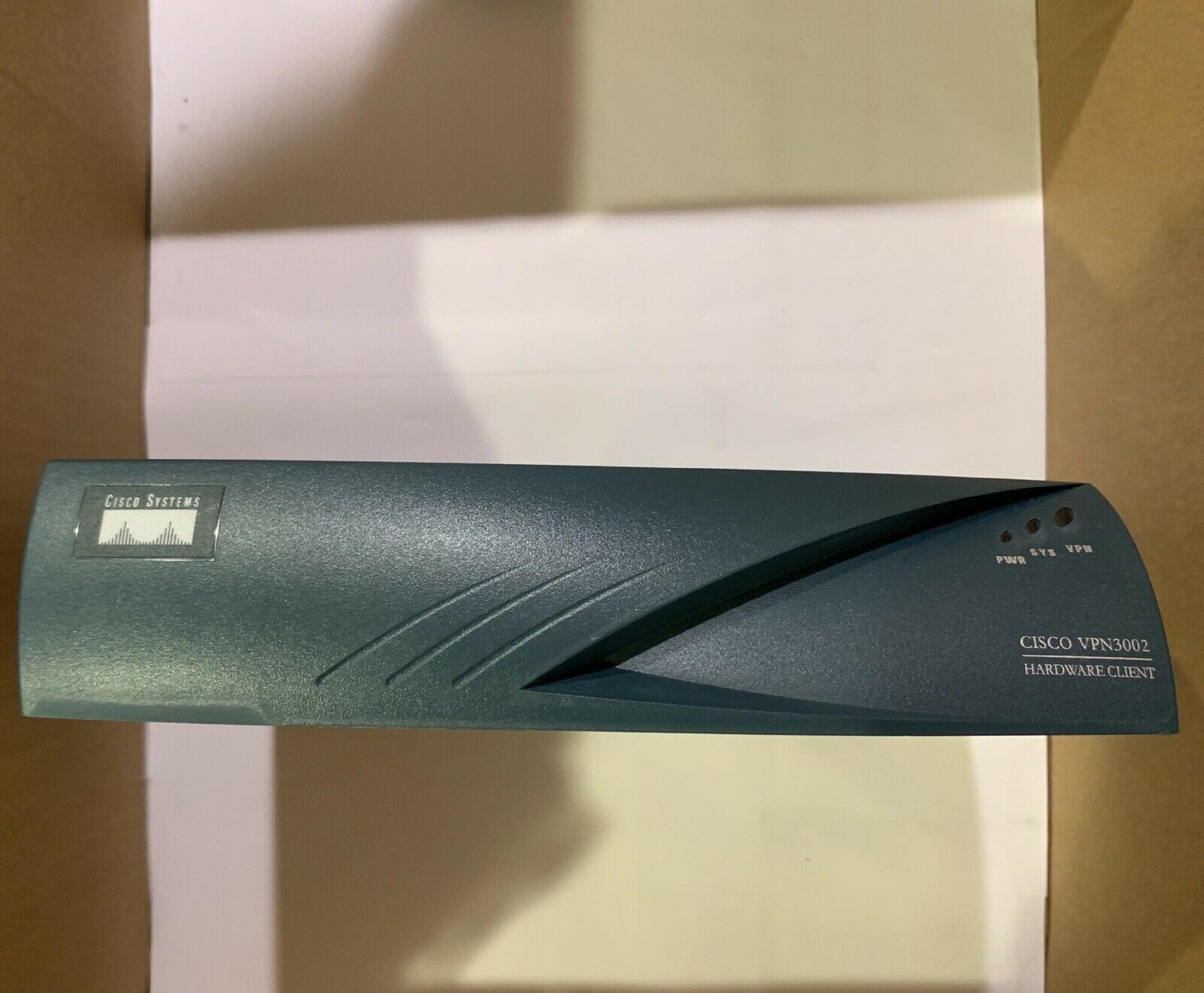 CISCO SYSTEMS CVPN 3002-8E CVPN 3002 SERIES ROUTER AND HARDWARE CLIENT FOR VIRTUAL PRIVATE NETWORK