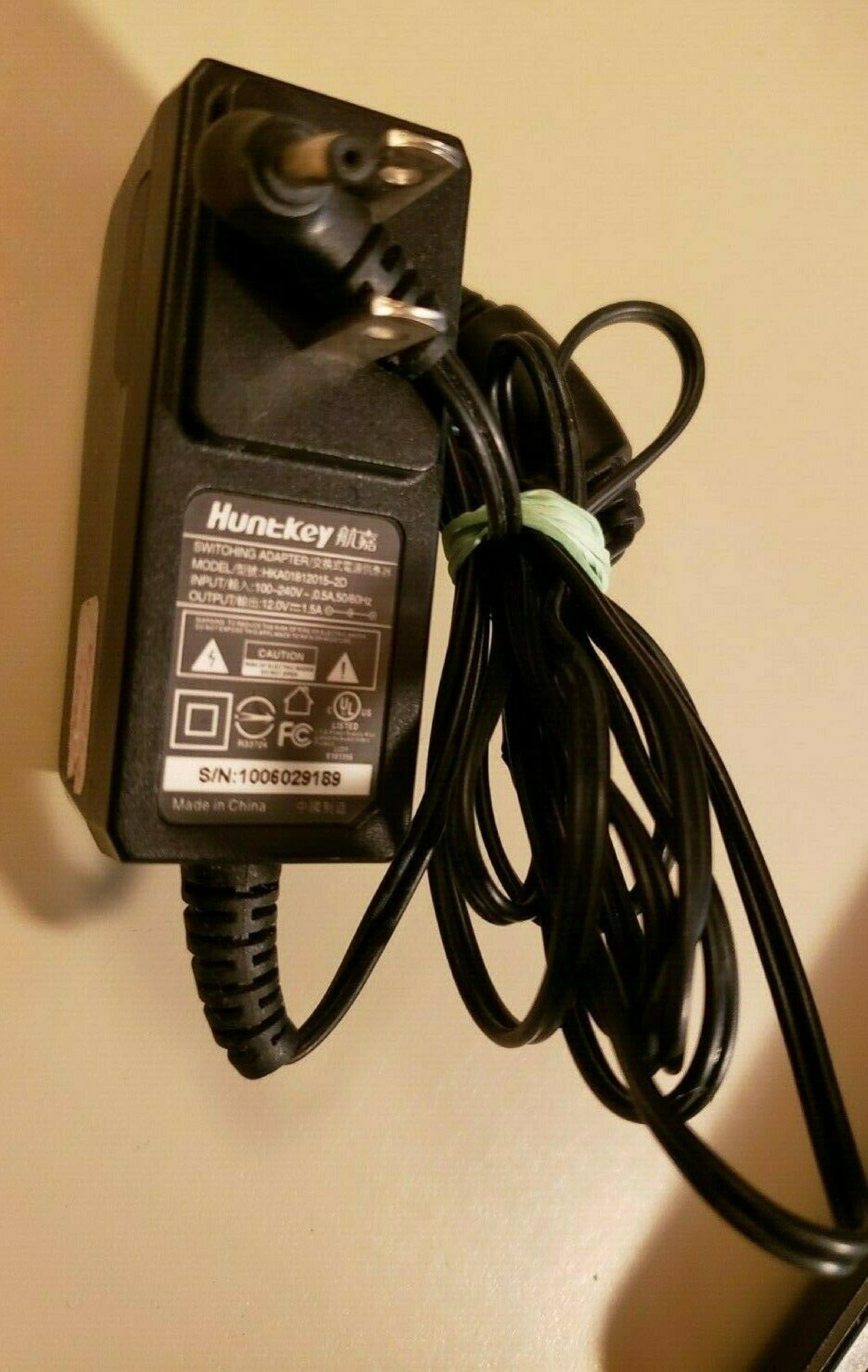 HUNTKEY / VELOCITY HKA01812015-2D AC ADAPTER 5V 1.5A REGULATED POWER SUPPLY CRUZ AND OTHERS