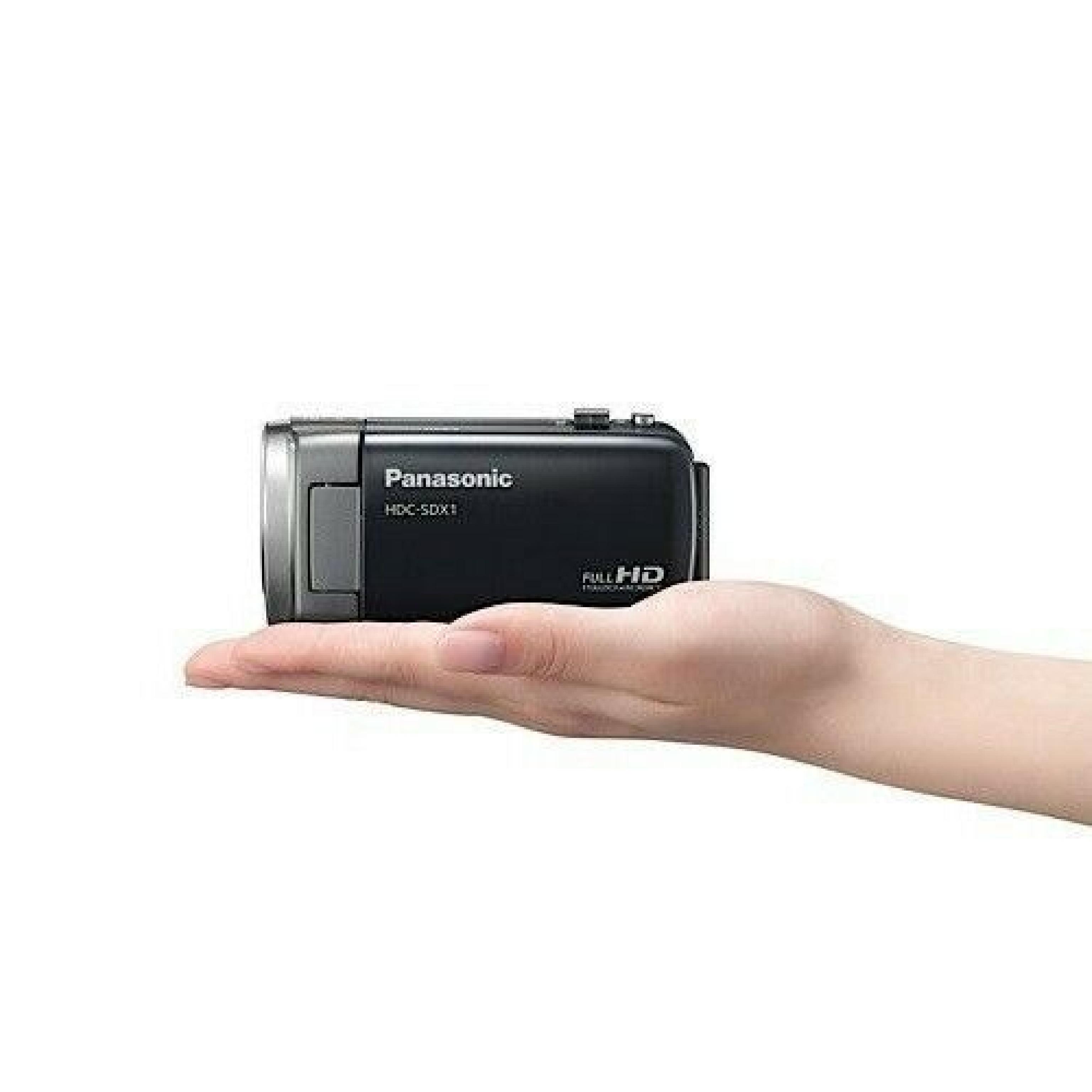 PANASONIC HDC-SDX1 OPEN BOX HD CAMCORDER WITH CHARGER BATTERY CABLES SOFTWARE AND MANUALS - BODY ONLY NO ACCESSORIES