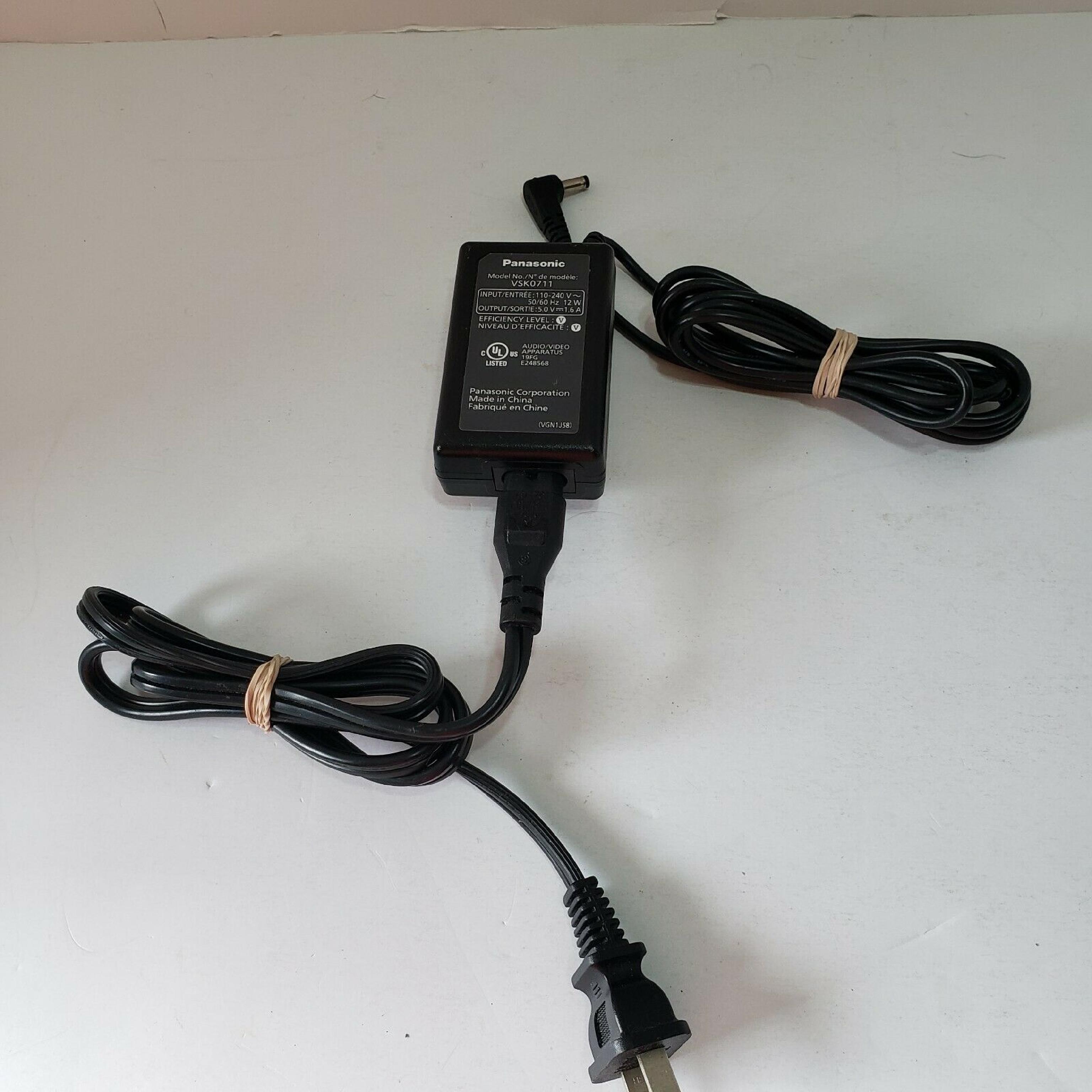 PANASONIC VSK0711 AC ADAPTER 5.0V 1.6A REGULATED POWER SUPPLY HDC-SDX1 AND OTHERS