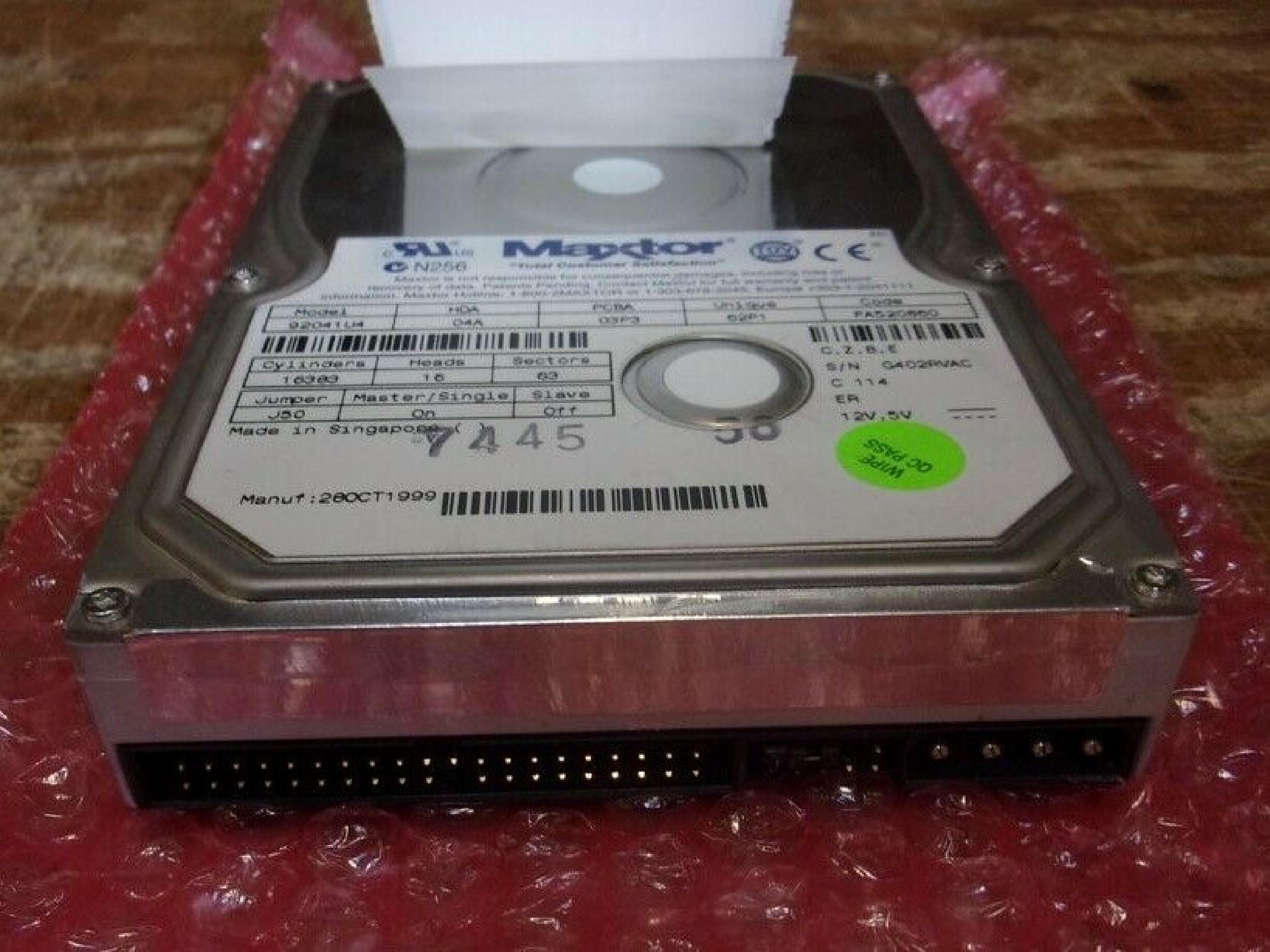 MAXTOR 92041U4 20GB IDE DRIVE HDA 04A PCBA 10A UNIQUE 13A CODE FA520S60