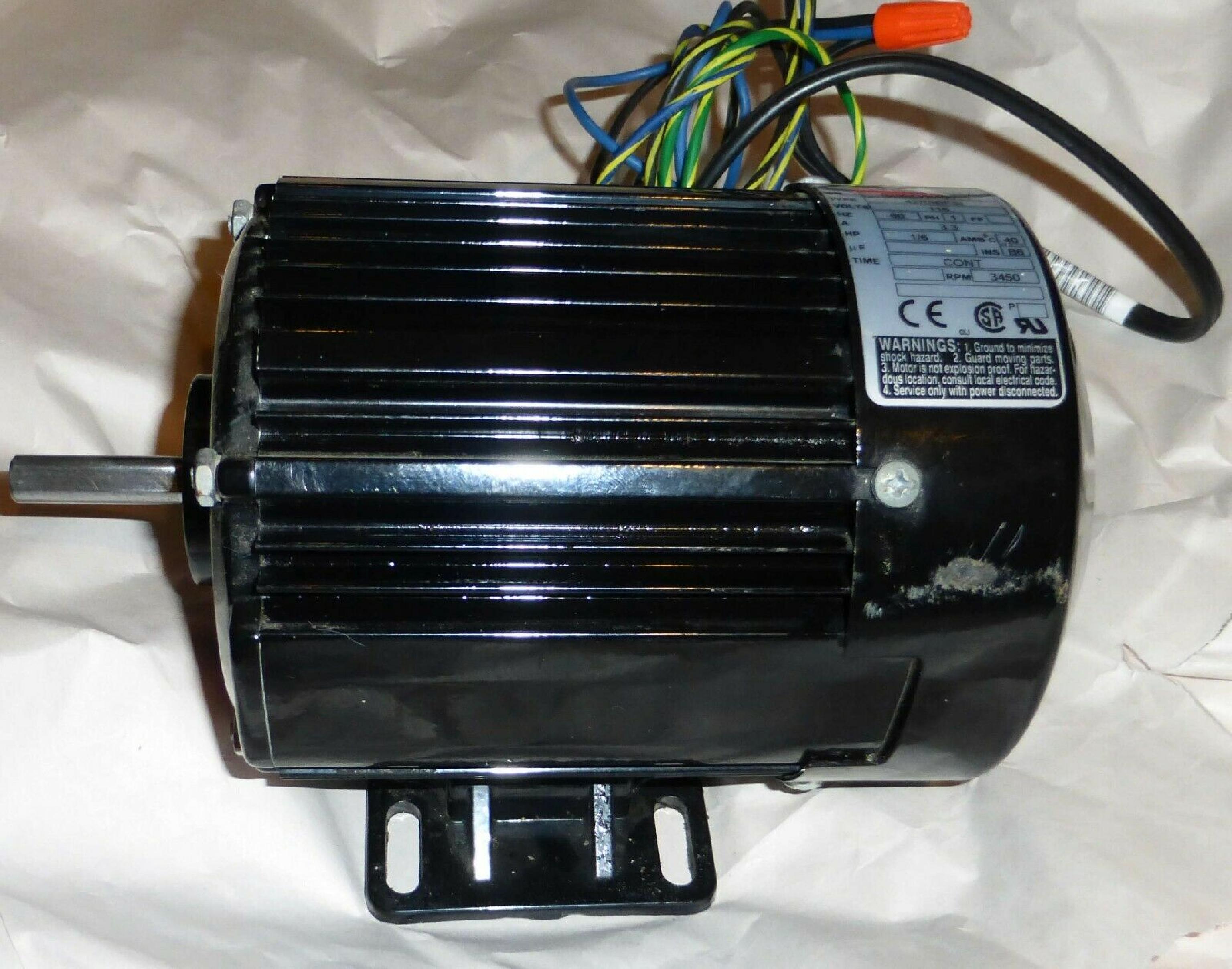 BODINE 42R5BFSI 115VAC 3.6A MOTOR 60HZ 1/6HP 1700RPM