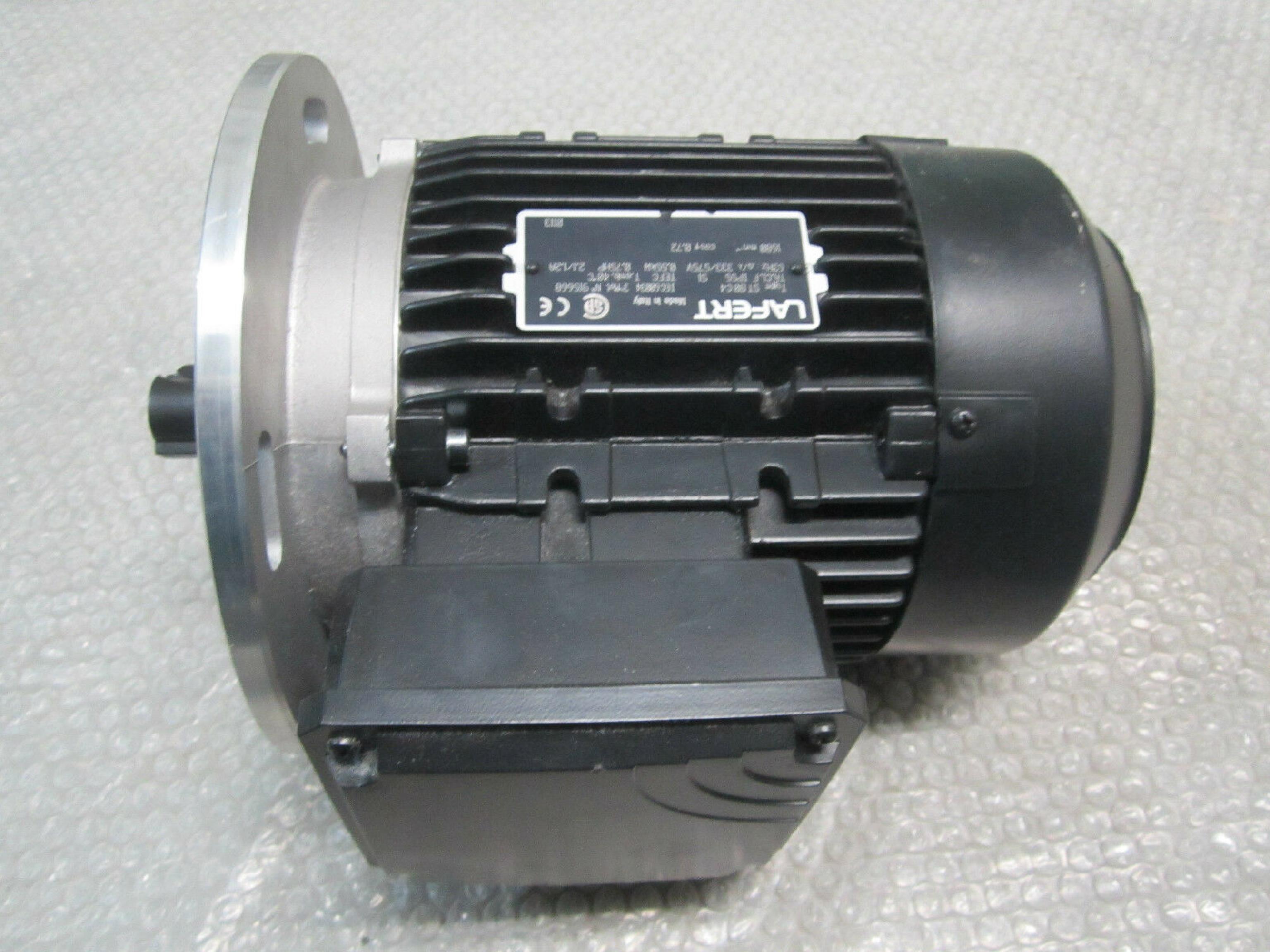 LAFERT ST80C4 120/208VAC 5.2/3.0A MOTOR 60HZ 0.55KW 0.75HP BENT FAN BAFFLE