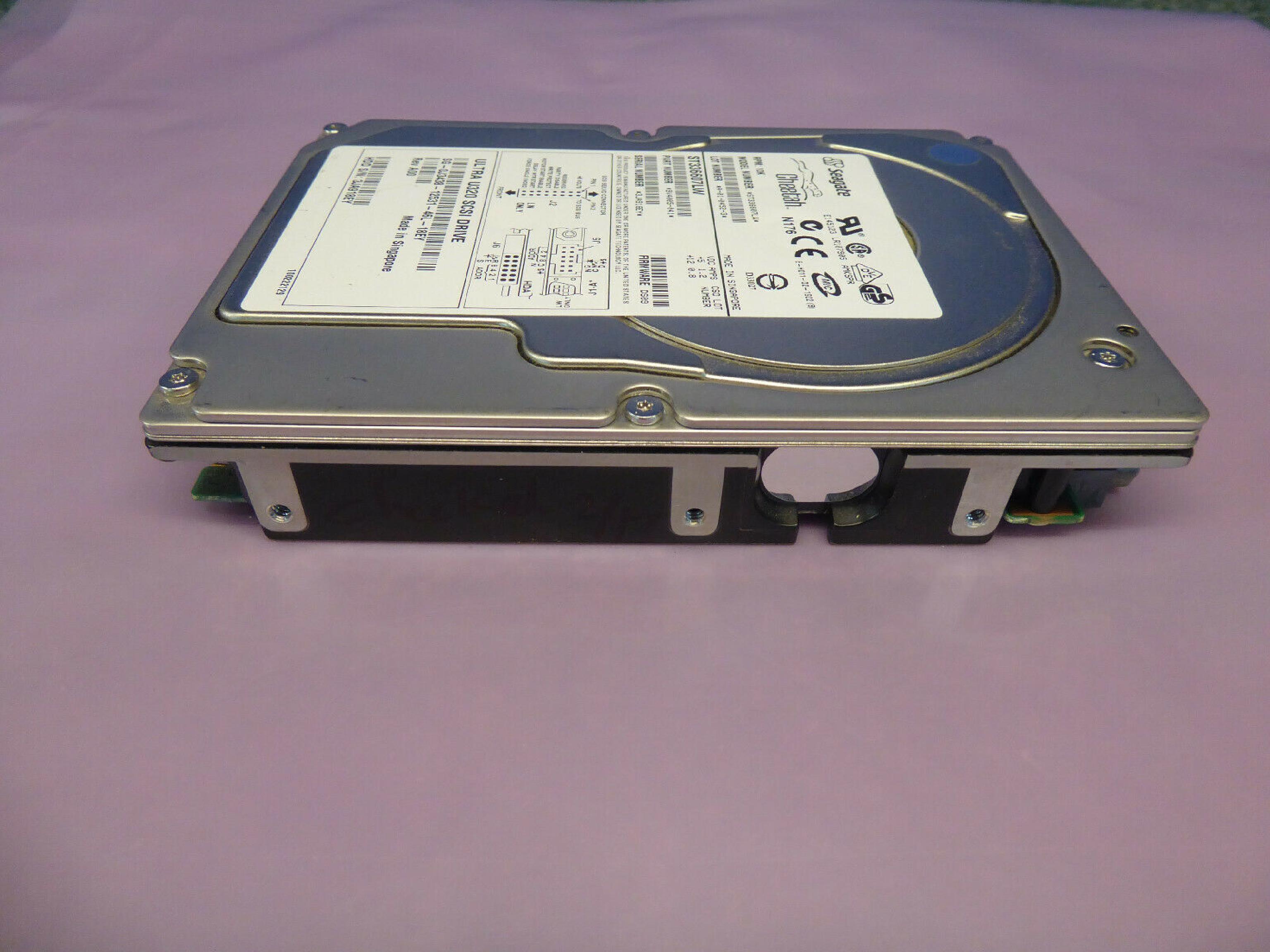 SEAGATE ST336607LW 36GB ULTRA 160 SCSI DRIVE, FIRMWARE 6D03