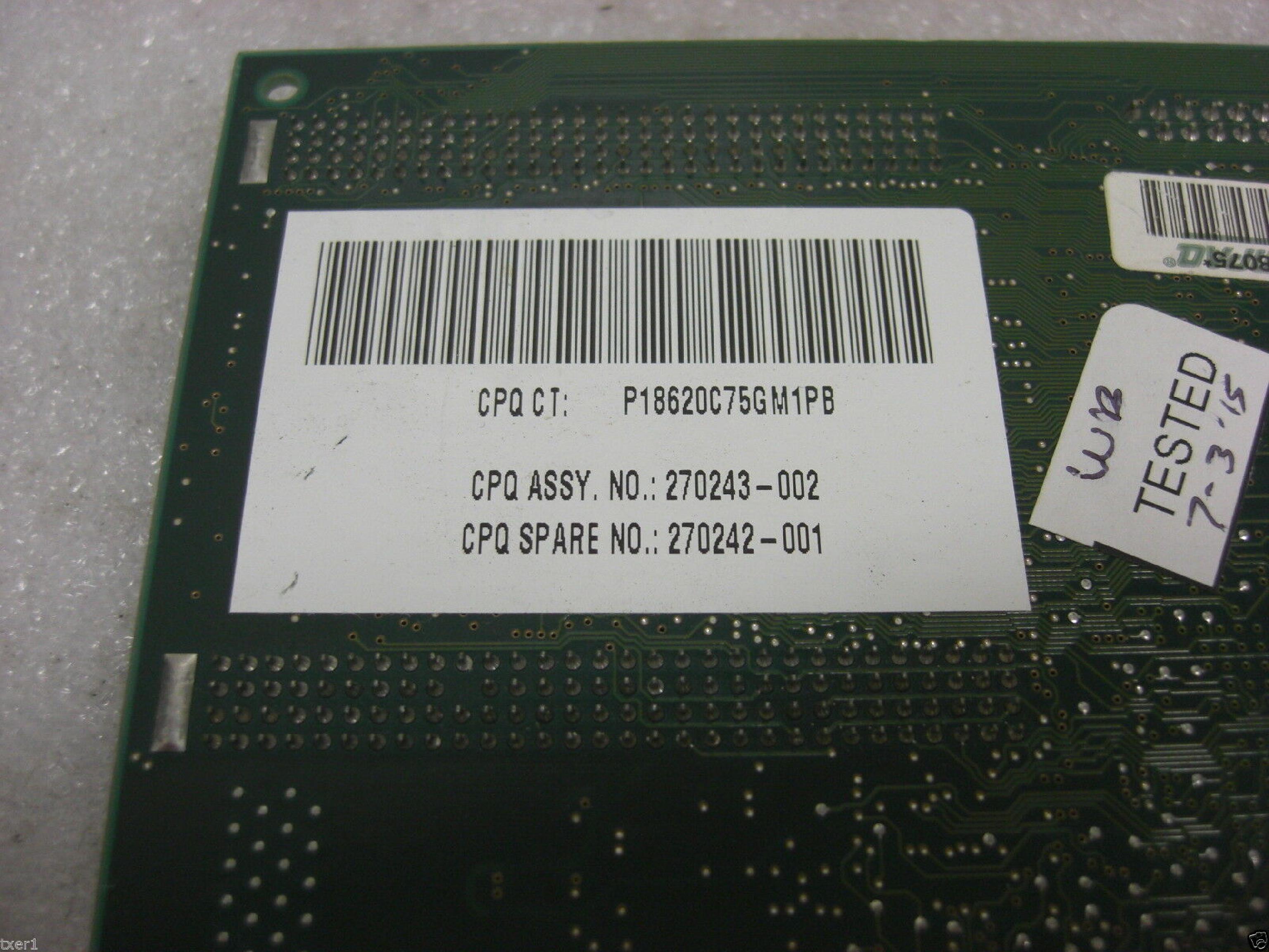 COMPAQ / HEWLETT PACKARD / HP 270242-001 4MB PCI VIDEO CARD TPV3026 MGA-2164WP-C