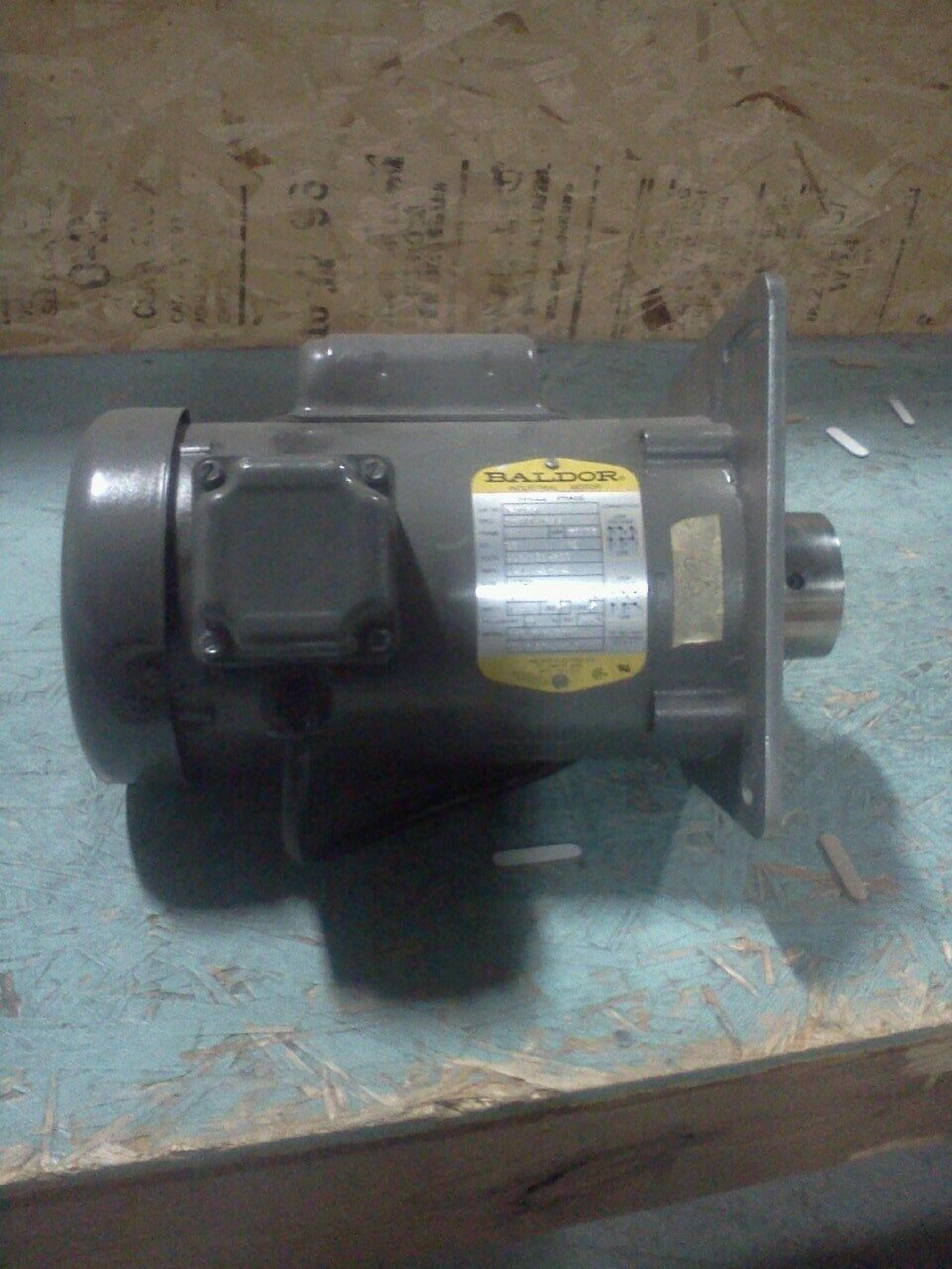 BALDOR VL3504 1 PHASE INDUSTRIAL MOTOR; 1/2HP; 1725 RPM; 115/208-230V; 60HZ; 7.8/4.1-3.9A; FRAME - 56C