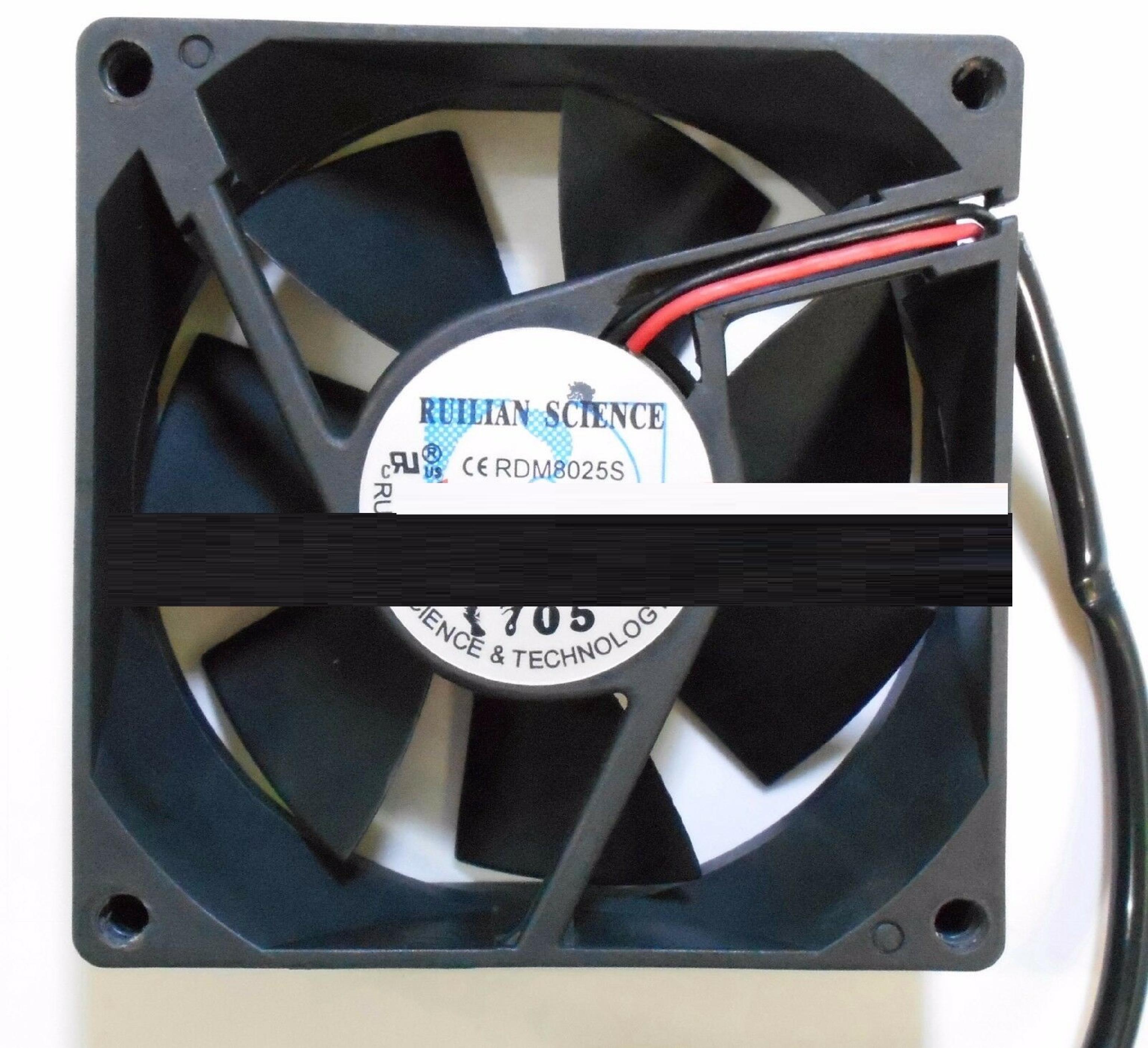 XINRUILIAN RDM8025S FAN 12VDC .11A 80MM BY 15MM 2WIRES WITH CUT CONNECTOR