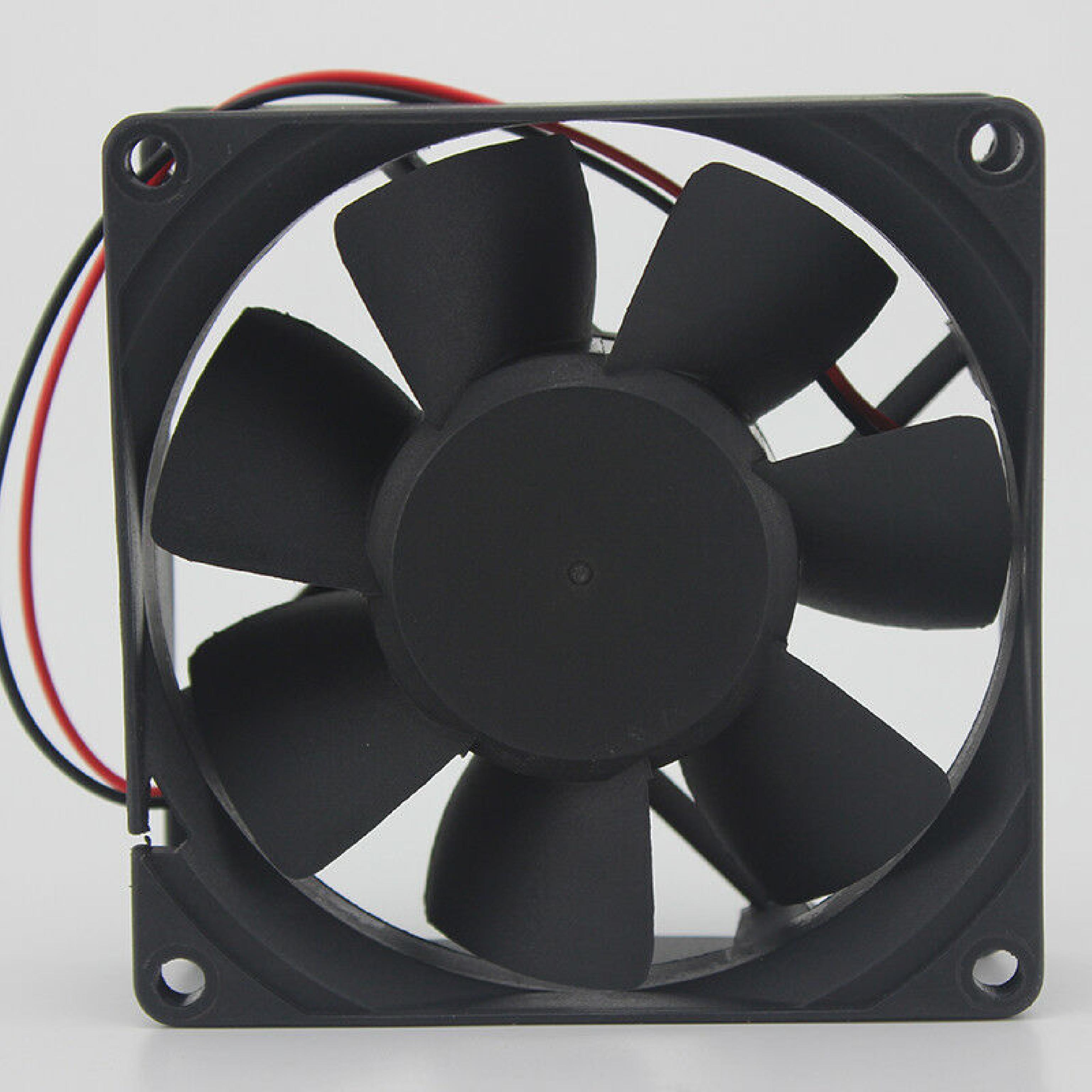 SUNON KDE2408PTB1-6 FAN 24V DC 3.4W 80MM BY 25MM 9INCH 2WIRE CABLE WITH 2PIN CONNECTOR