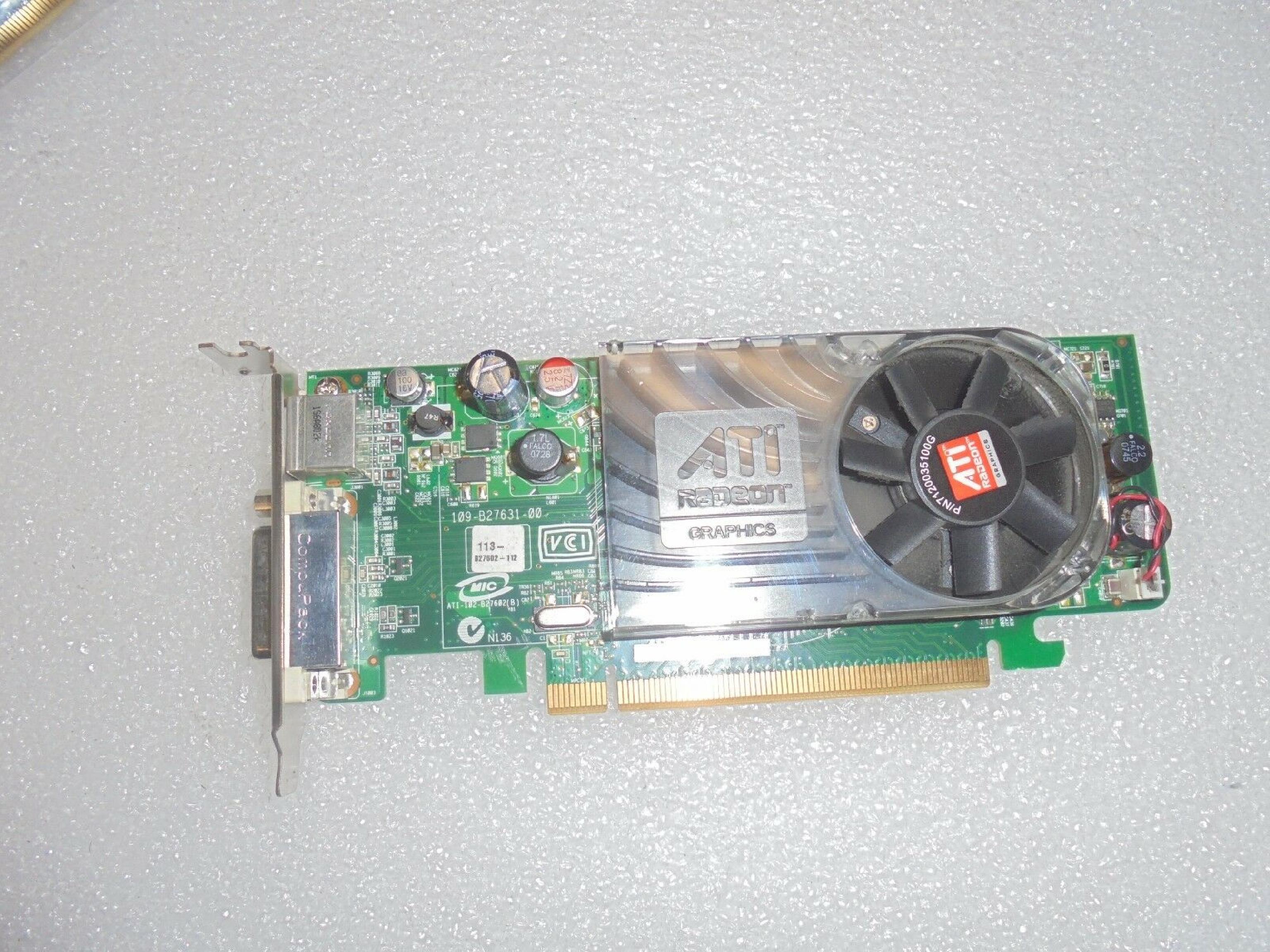 ATI 0XX355 256MB X2400 RADEON PRO DMS-59 AND SVIDEO OUTPUTS PCI-E VIDEO CARD