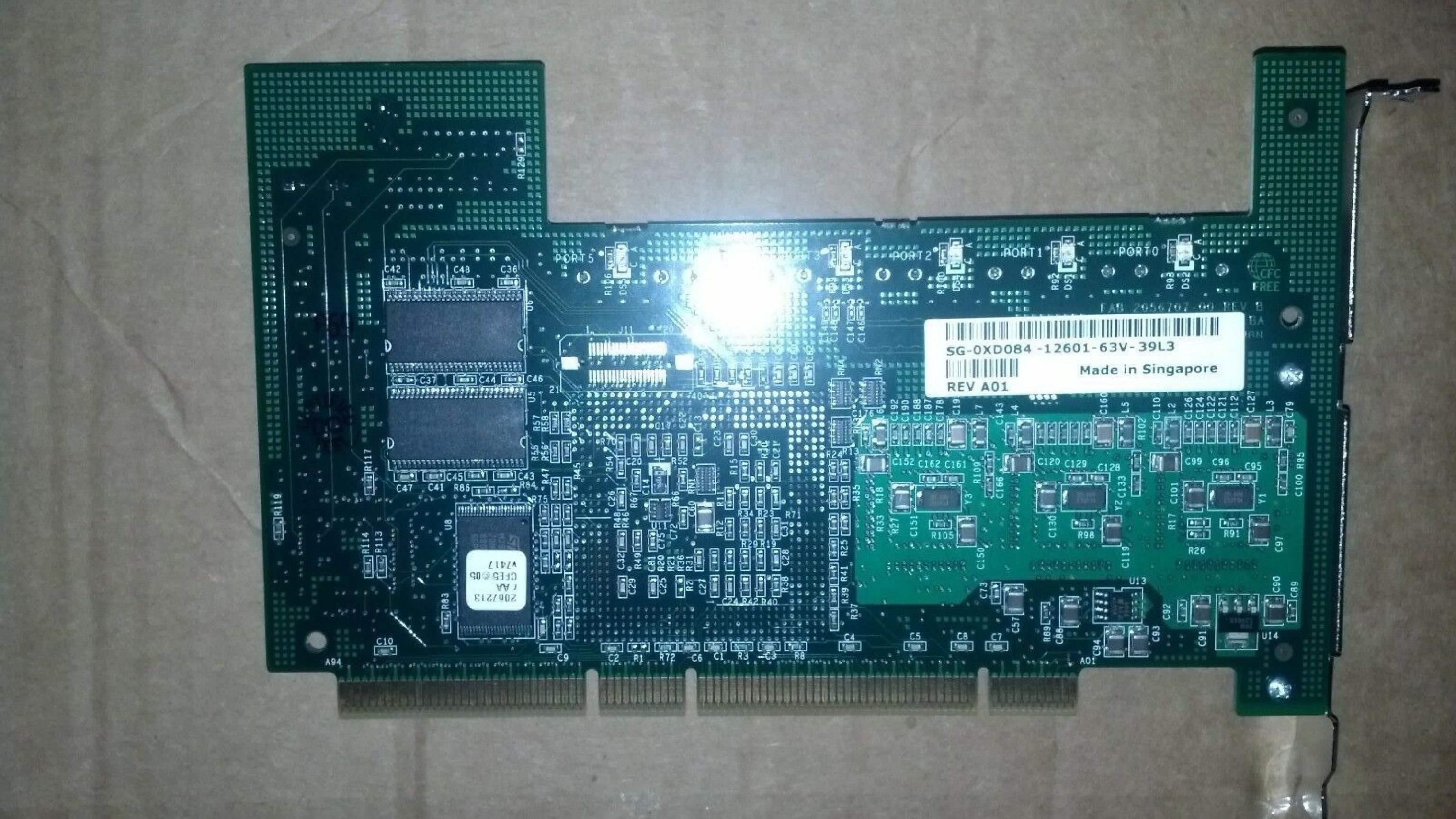 ADAPTEC 0XD084 6 PORT SATA RAID ADAPTER