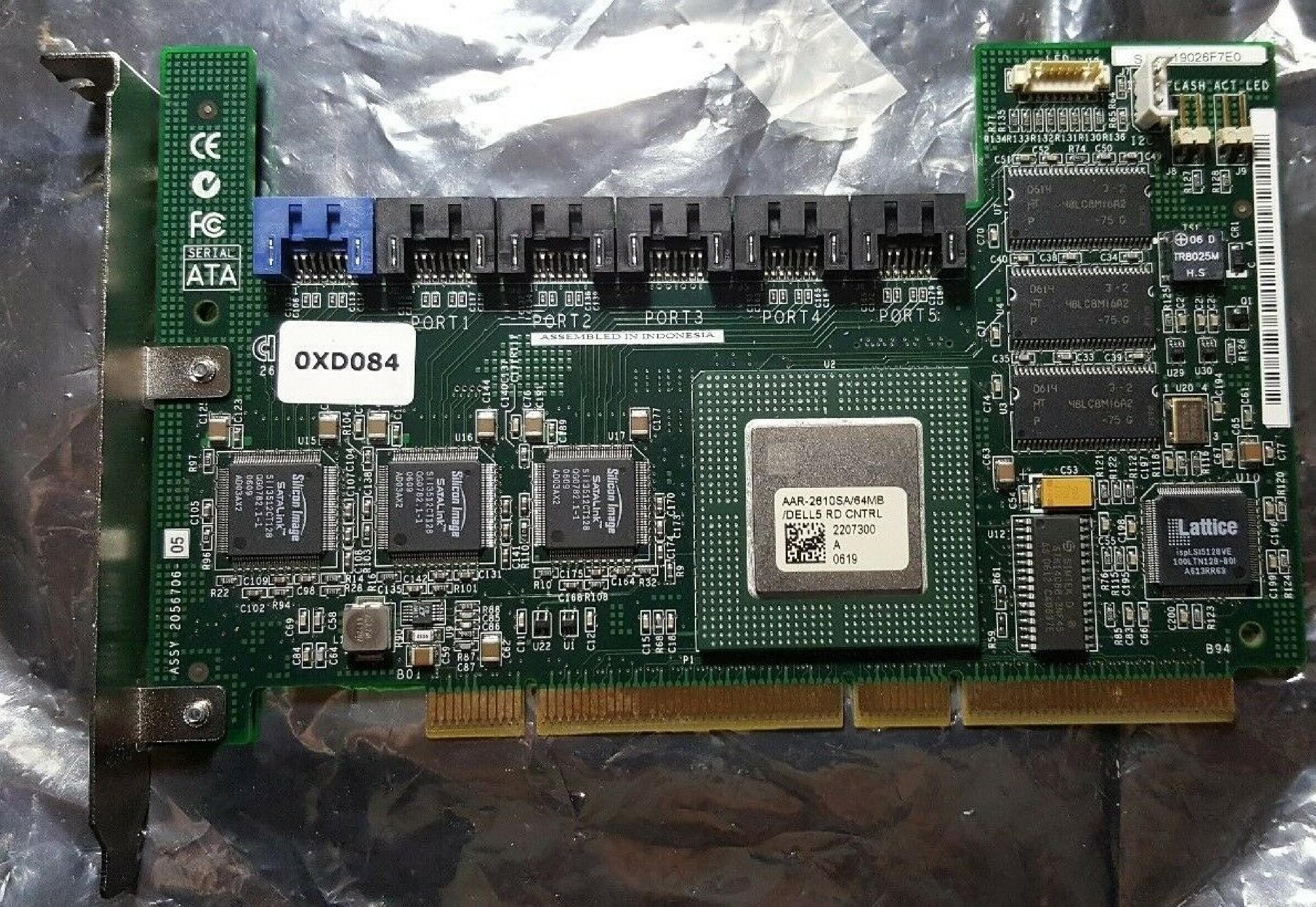 ADAPTEC 0XD084 6 PORT SATA RAID ADAPTER