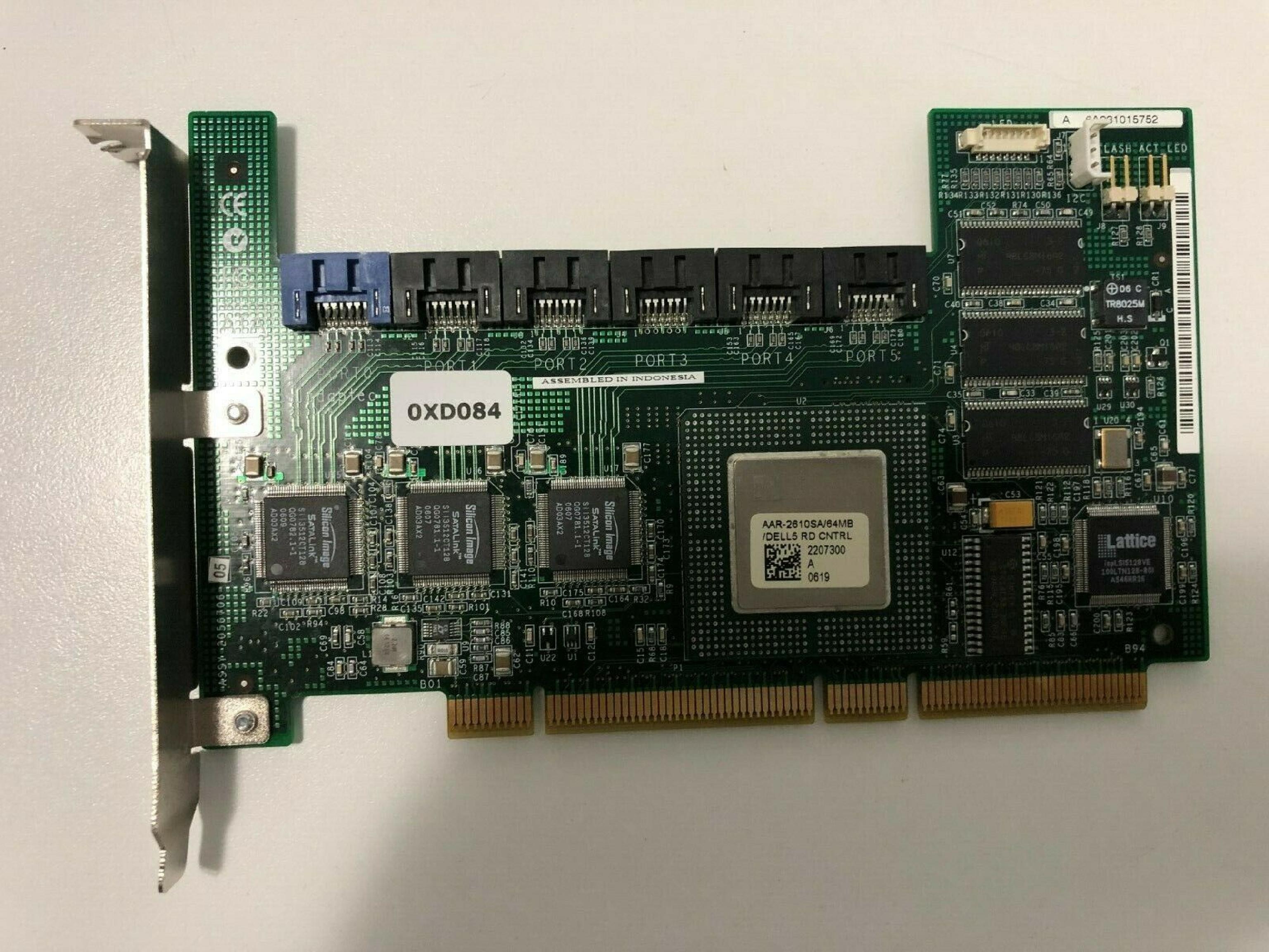 ADAPTEC AAR-2610SA/64MB/DELL5 6 PORT SATA RAID ADAPTER