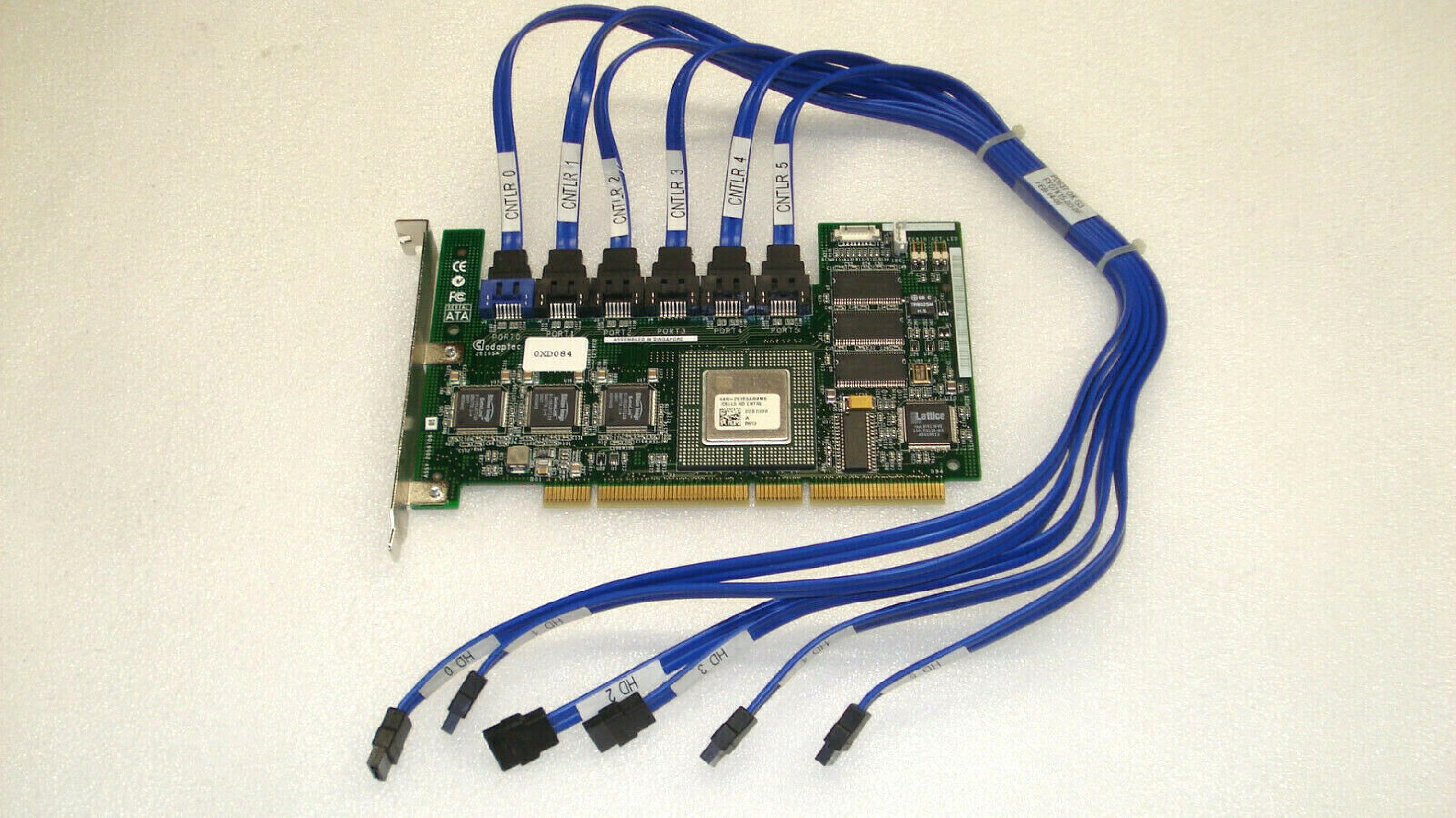 ADAPTEC AAR-2610SA/64MB/DELL5 6 PORT SATA RAID ADAPTER