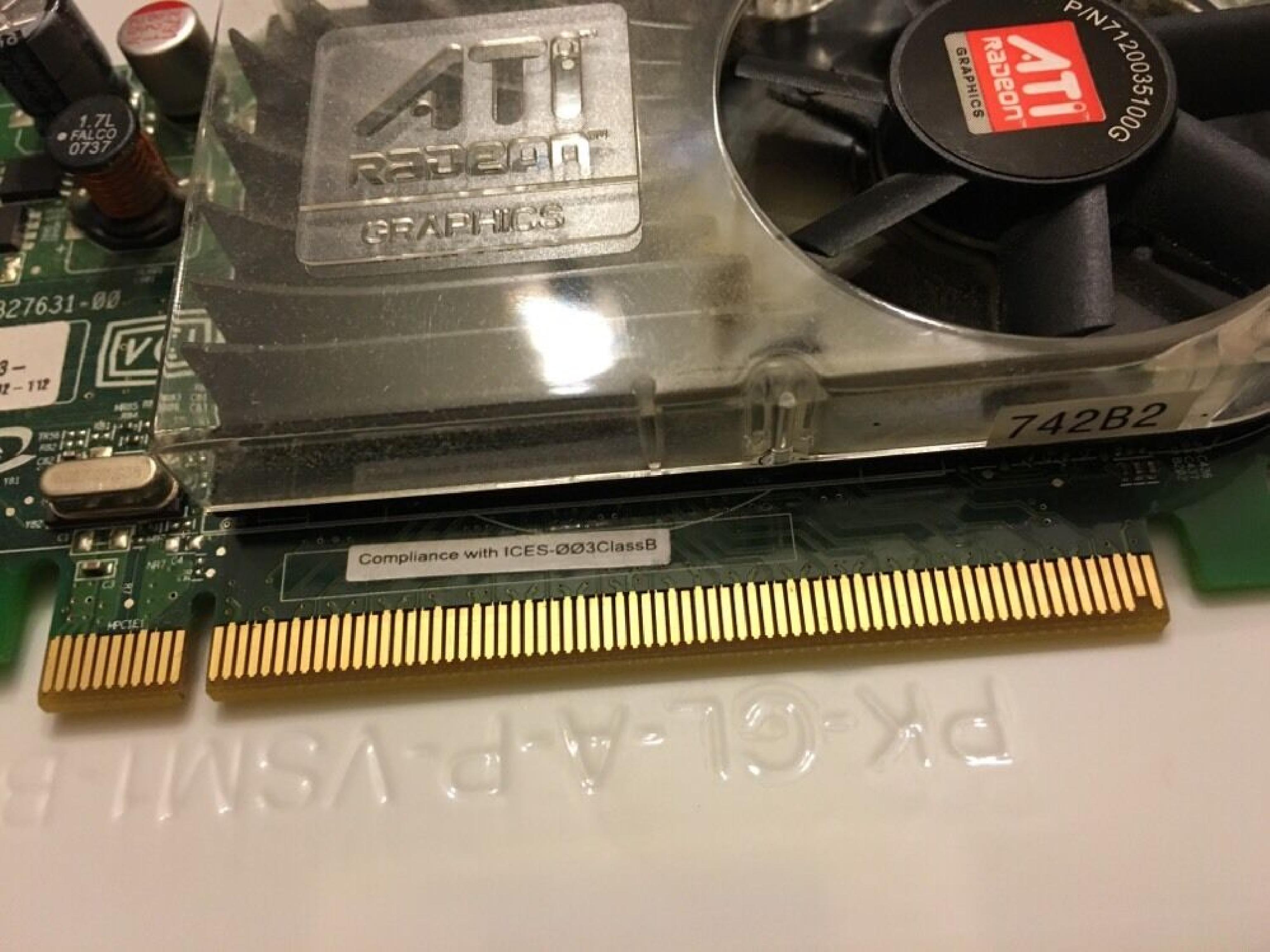 ATI 102-B27602 256MB X2400 RADEON PRO DMS-59 AND SVIDEO OUTPUTS PCI-E VIDEO CARD