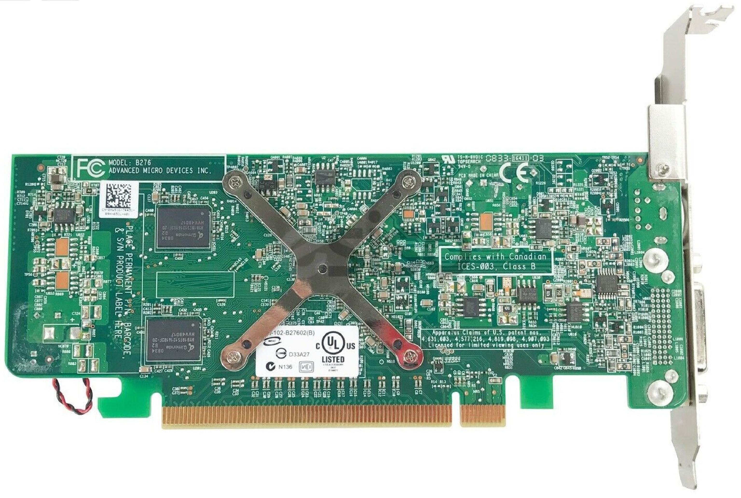 ATI 0HW916 256MB X2400 RADEON PRO DMS-59 AND SVIDEO OUTPUTS PCI-E VIDEO CARD