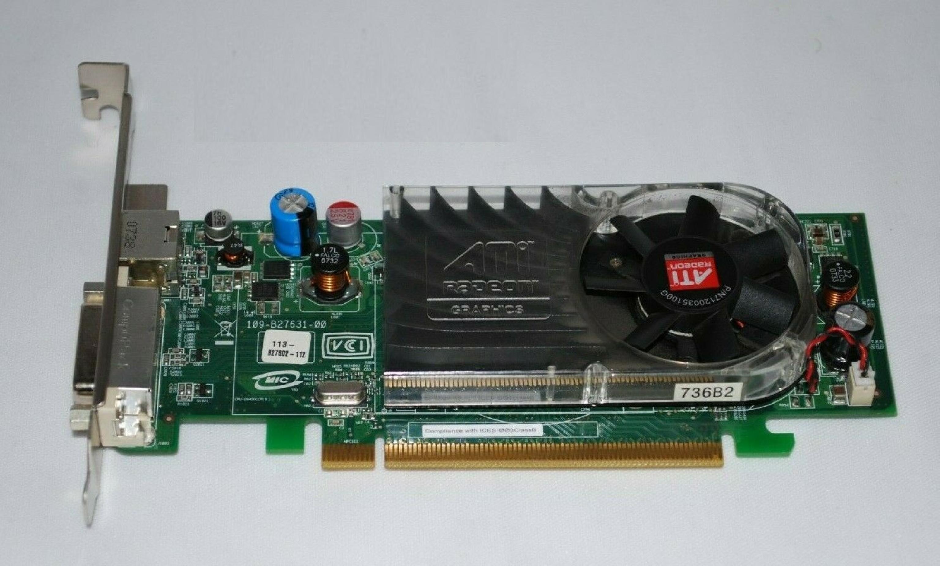 ATI 0HW916 256MB X2400 RADEON PRO DMS-59 AND SVIDEO OUTPUTS PCI-E VIDEO CARD