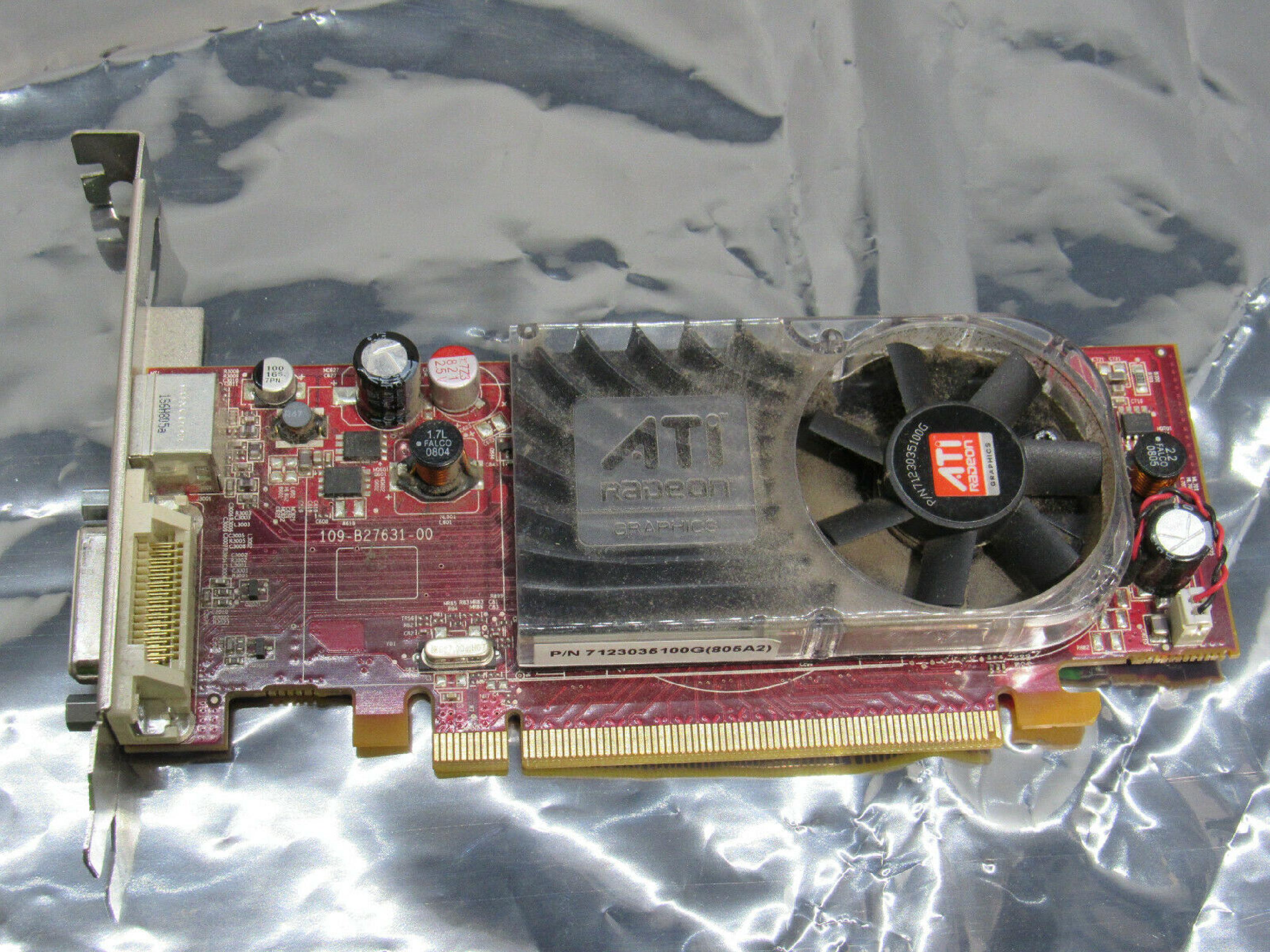 ATI 0FM351 256MB X2400 RADEON PRO DMS-59 AND SVIDEO OUTPUTS PCI-E VIDEO CARD