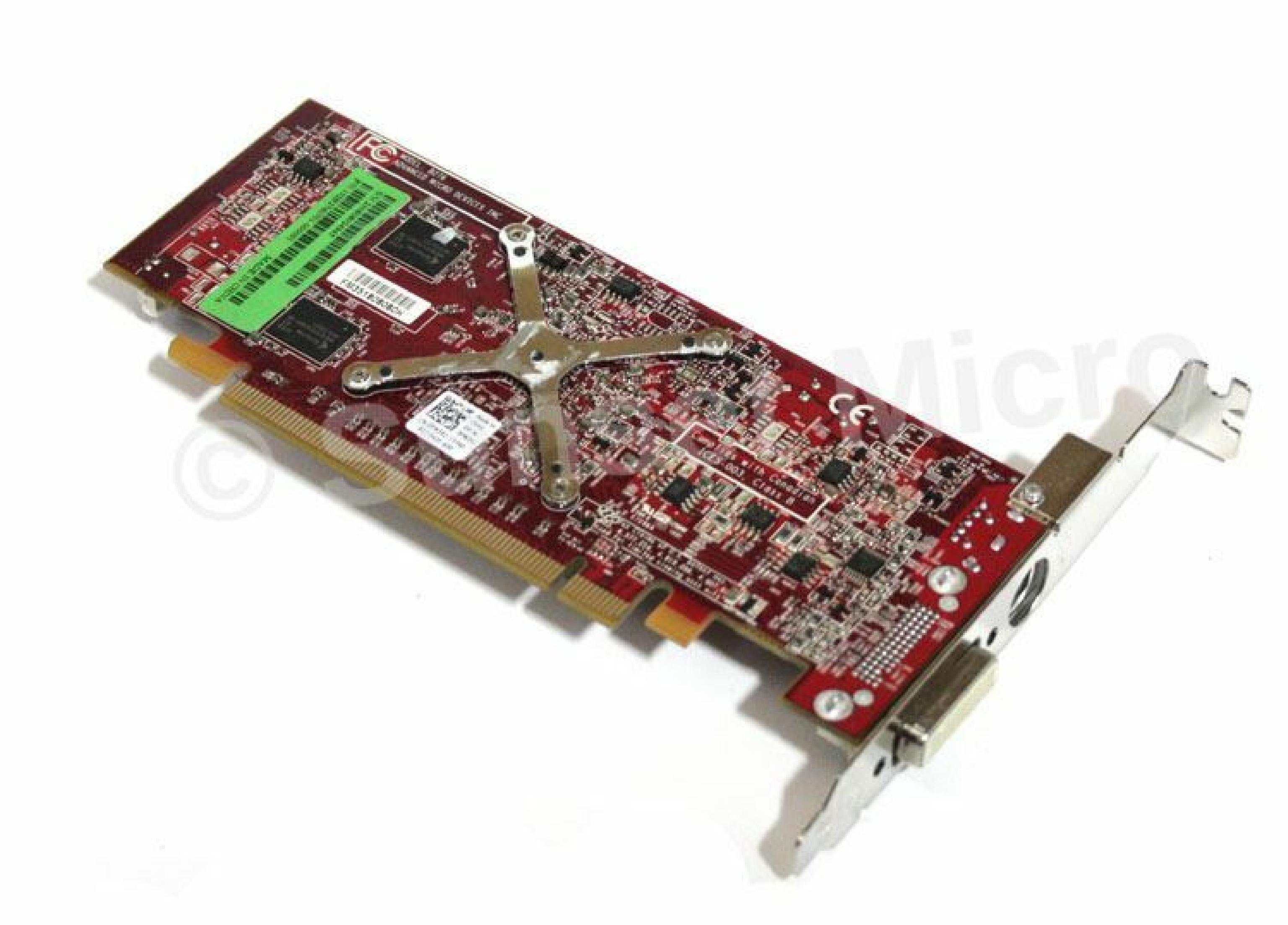 ATI 0FM351 256MB X2400 RADEON PRO DMS-59 AND SVIDEO OUTPUTS PCI-E VIDEO CARD