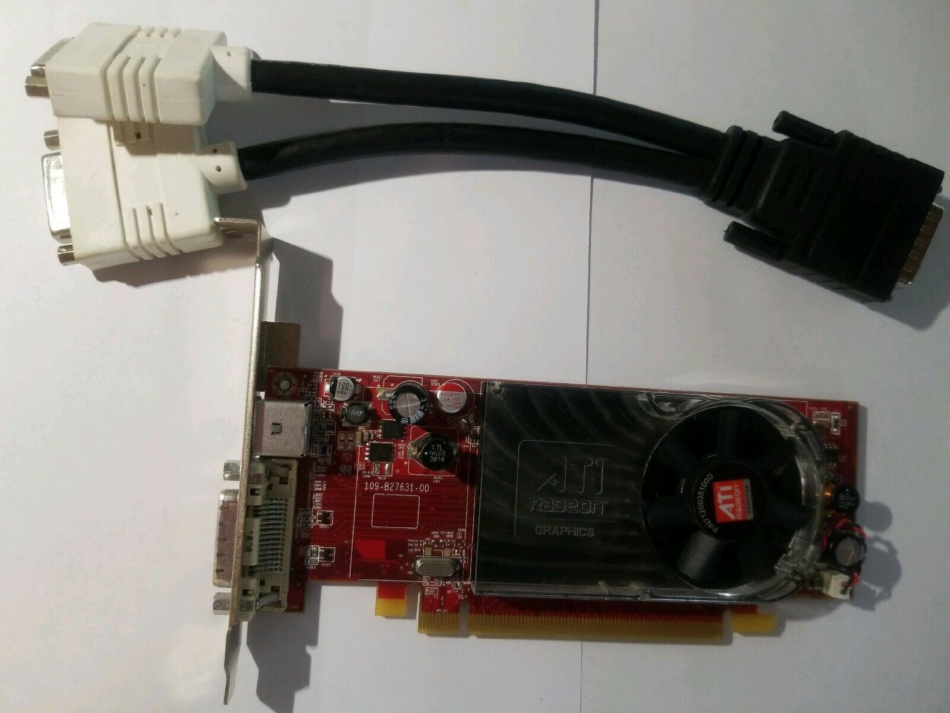 ATI B276 256MB X2400 RADEON PRO DMS-59 AND SVIDEO OUTPUTS PCI-E VIDEO CARD