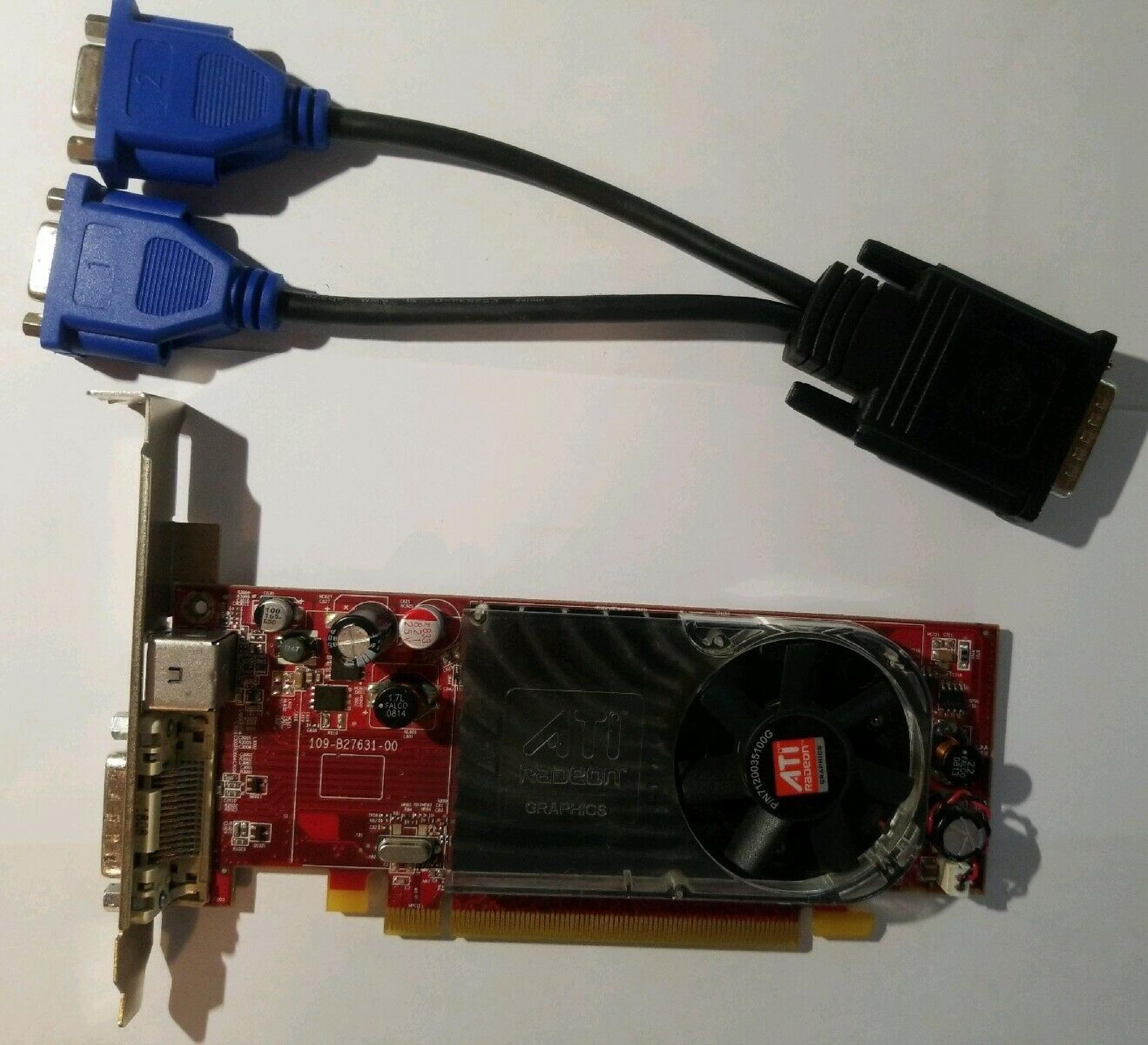 ATI B276 256MB X2400 RADEON PRO DMS-59 AND SVIDEO OUTPUTS PCI-E VIDEO CARD