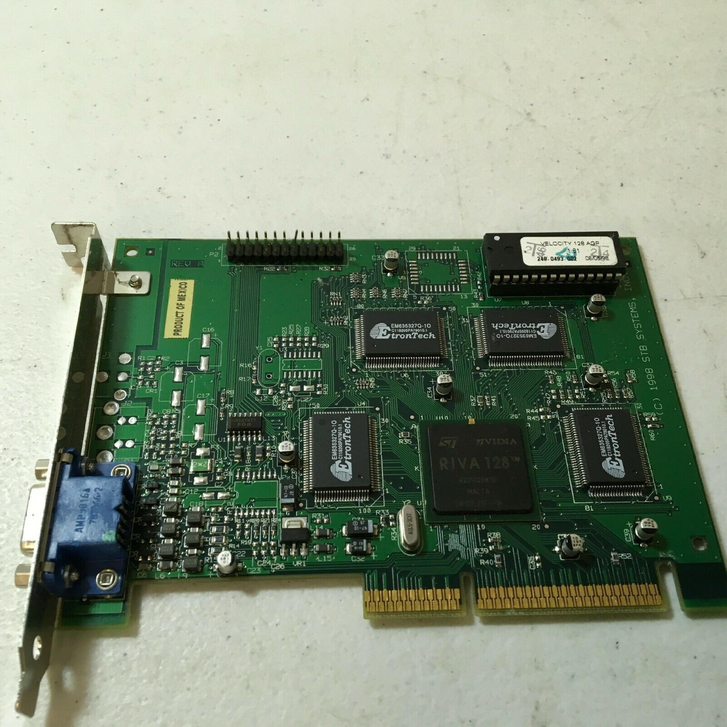 STB SYSTEMS INC 1X0-0659-505 AGP VELOCITY 128