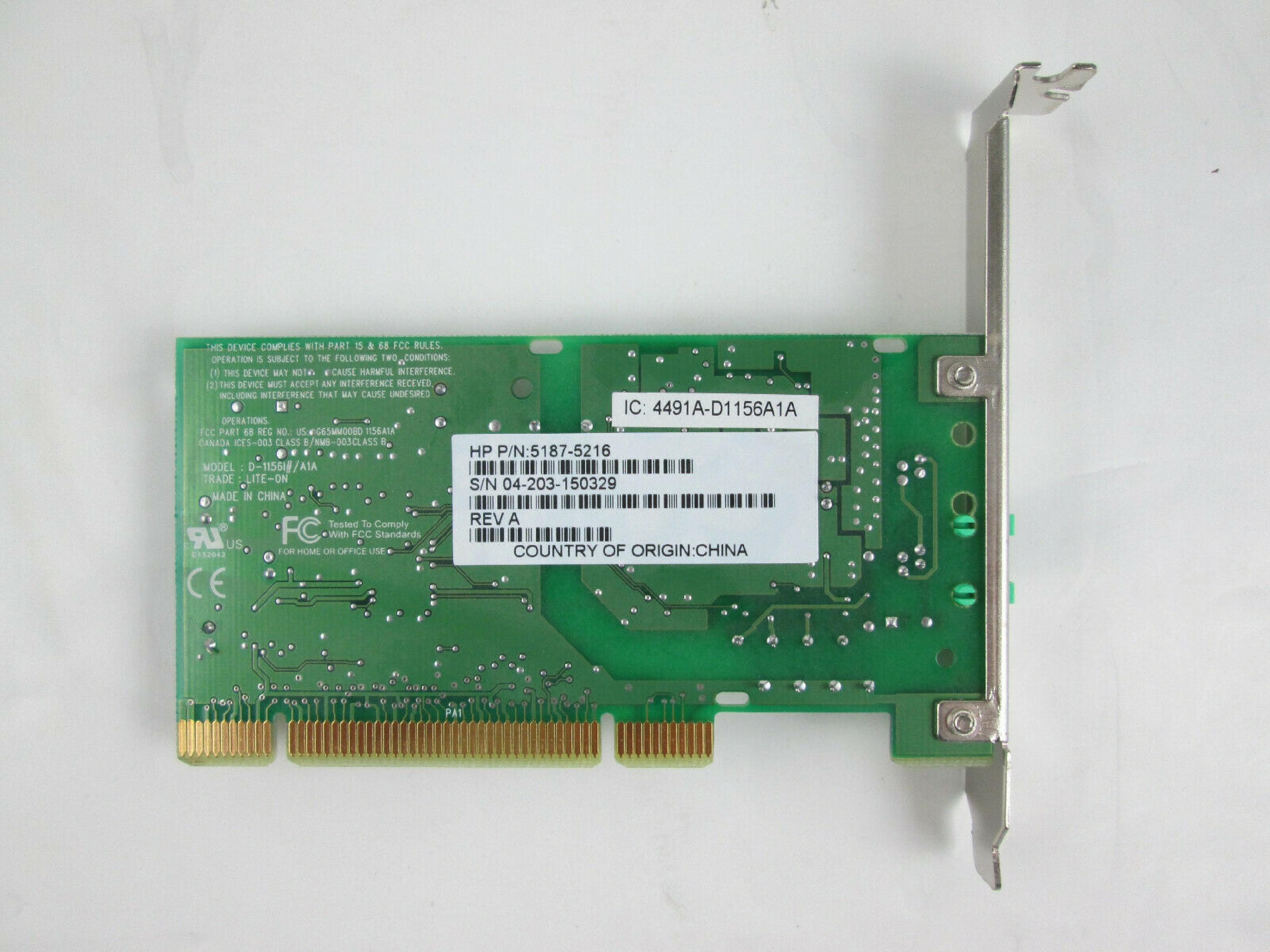 AGERE D-1156I#/A1A PCI MODEM