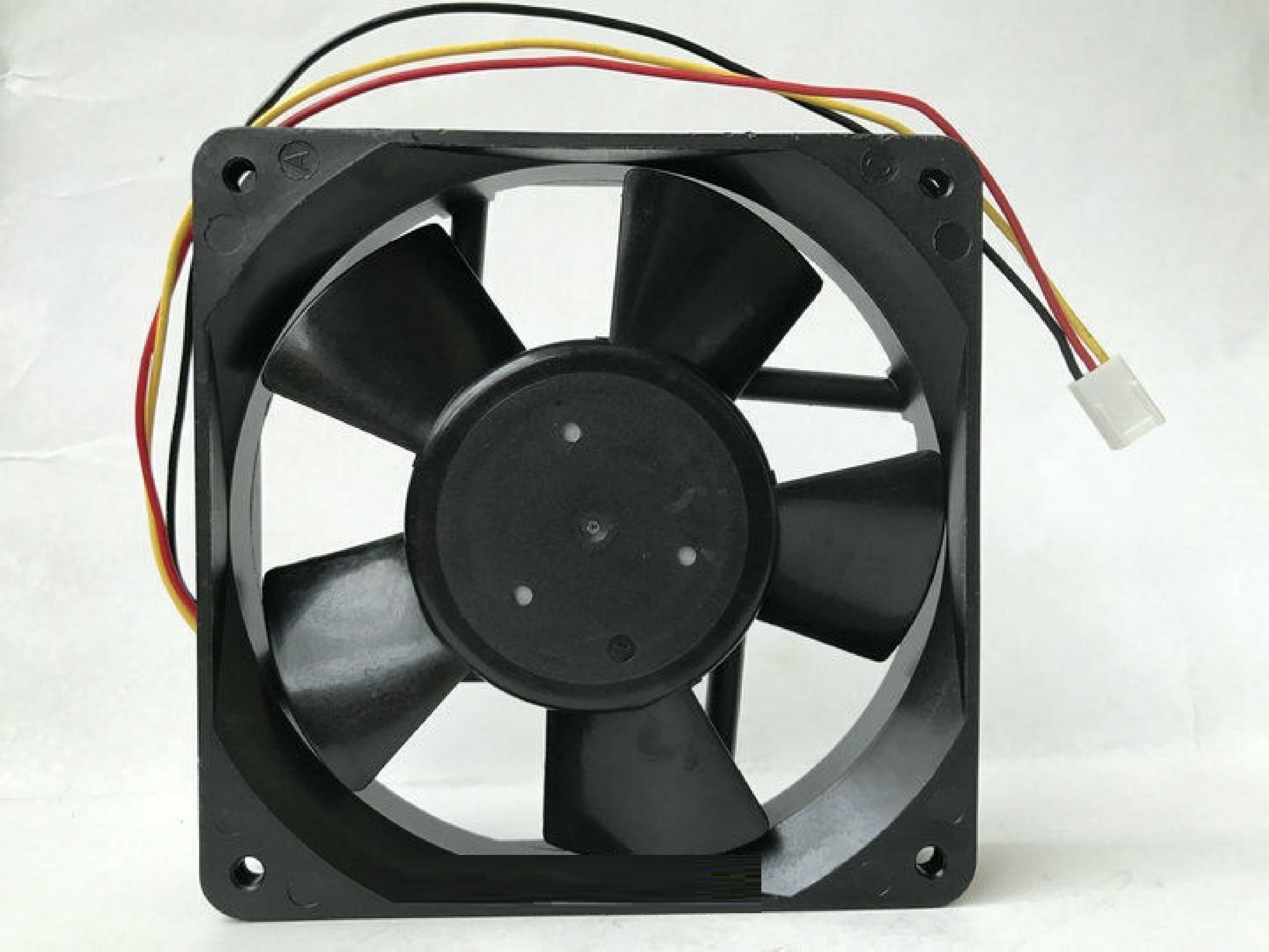 MECHATRONICS E1225E12B2 FAN DC 12V .58A 119MM BY 25MM 3WIRE CABLE WITH CUT ENDS