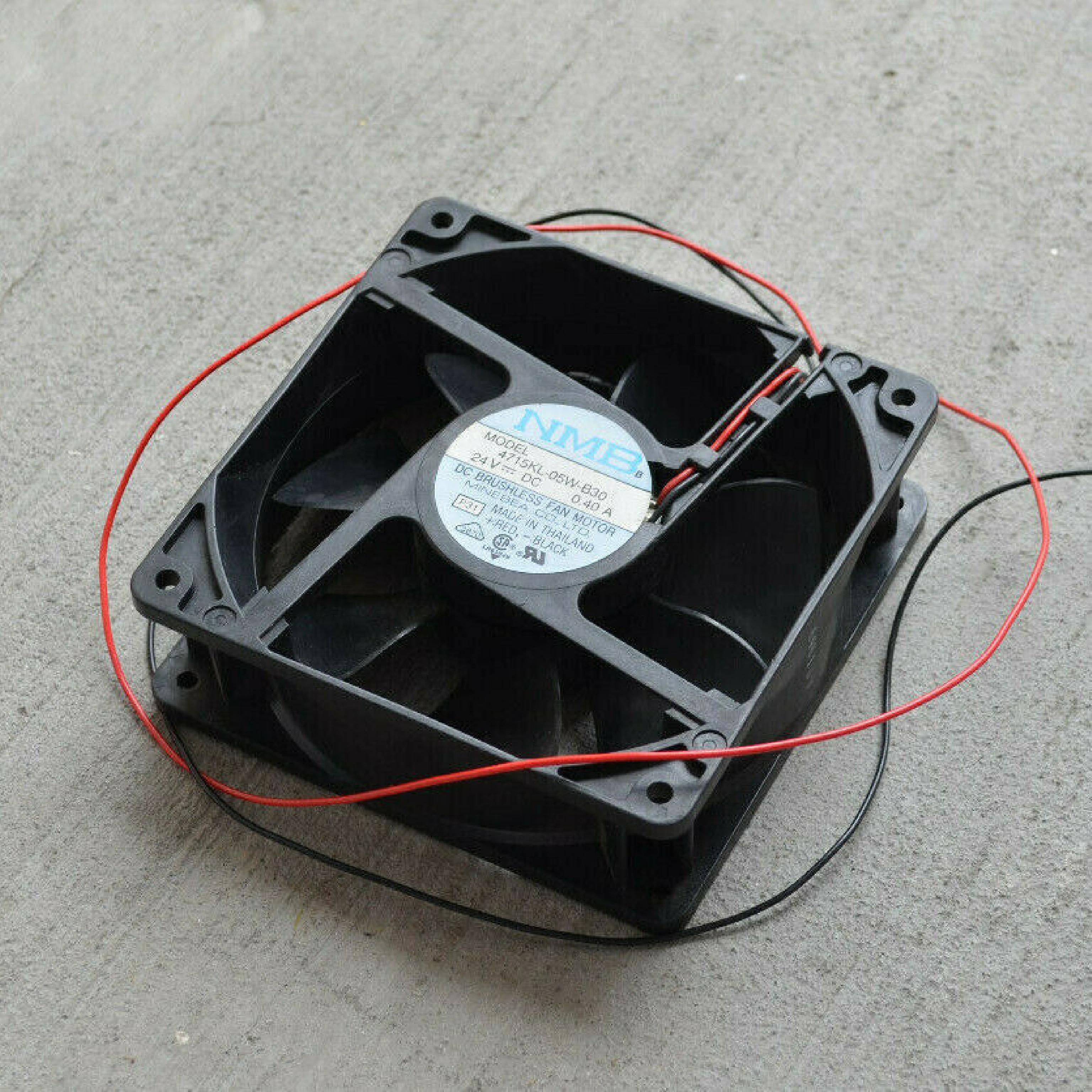NMB 4715KL-05W-B30 FAN DC 24V .18A 119MM BY 38MM 2WIRE 6INCH CABLE WITH 2PIN IDC CONNECTOR