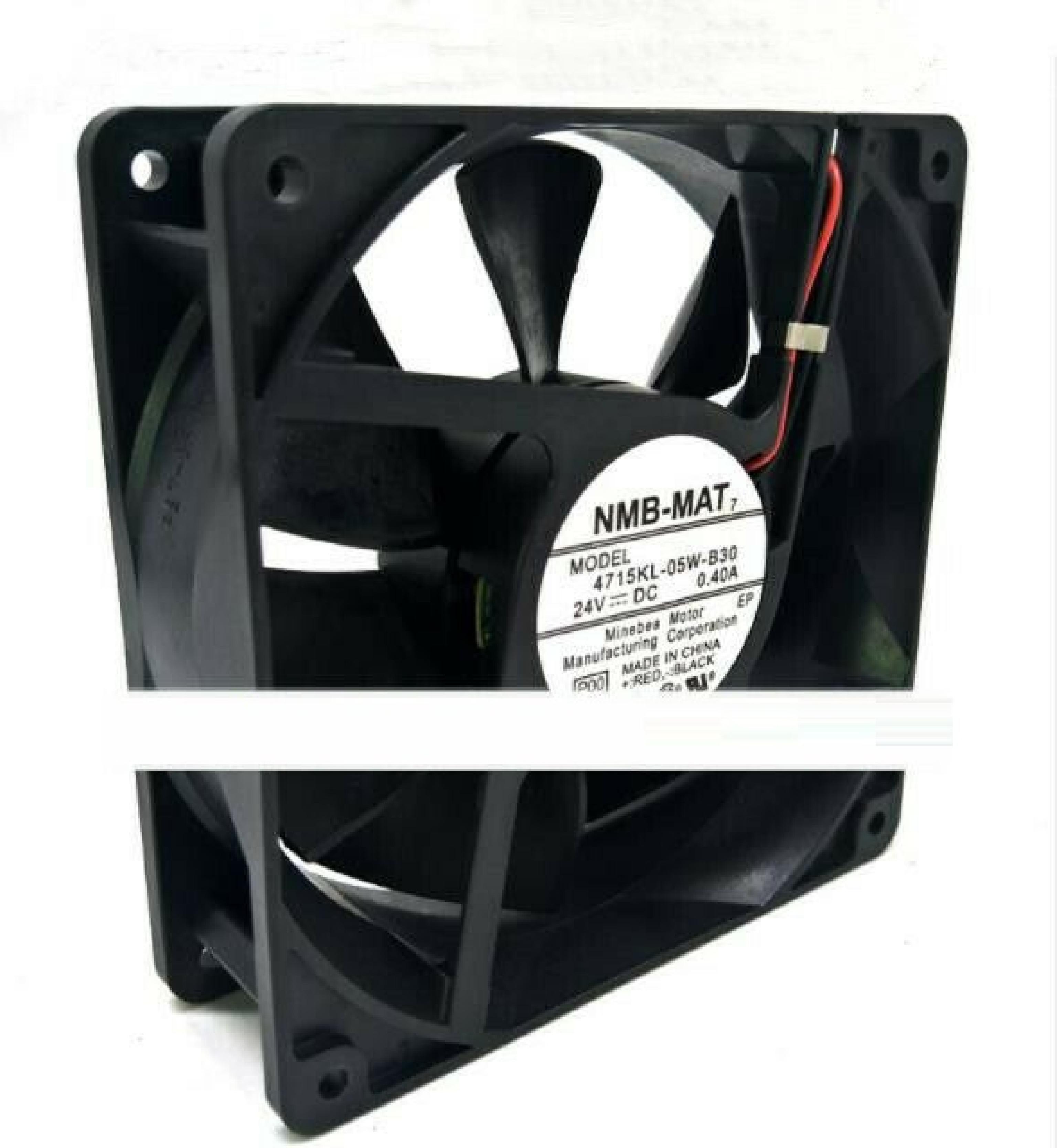 NMB 4715KL-05W-B30 FAN DC 24V .18A 119MM BY 38MM 2WIRE 6INCH CABLE WITH 2PIN IDC CONNECTOR
