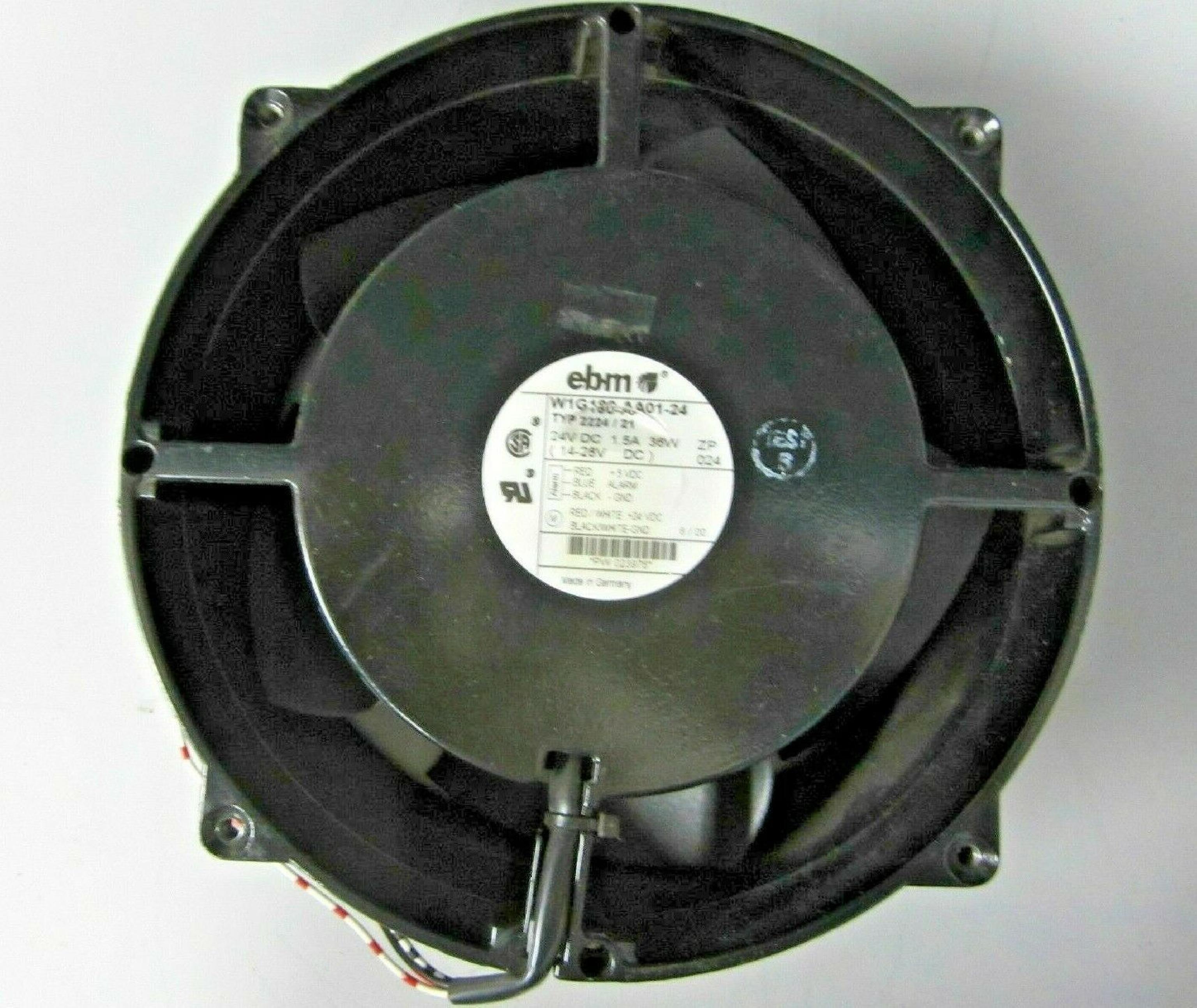 PAPST 2224/21 FAN 24VDC (14-28VDC) 36W 200MM BY 71MM 5WIRE CUT CABLE