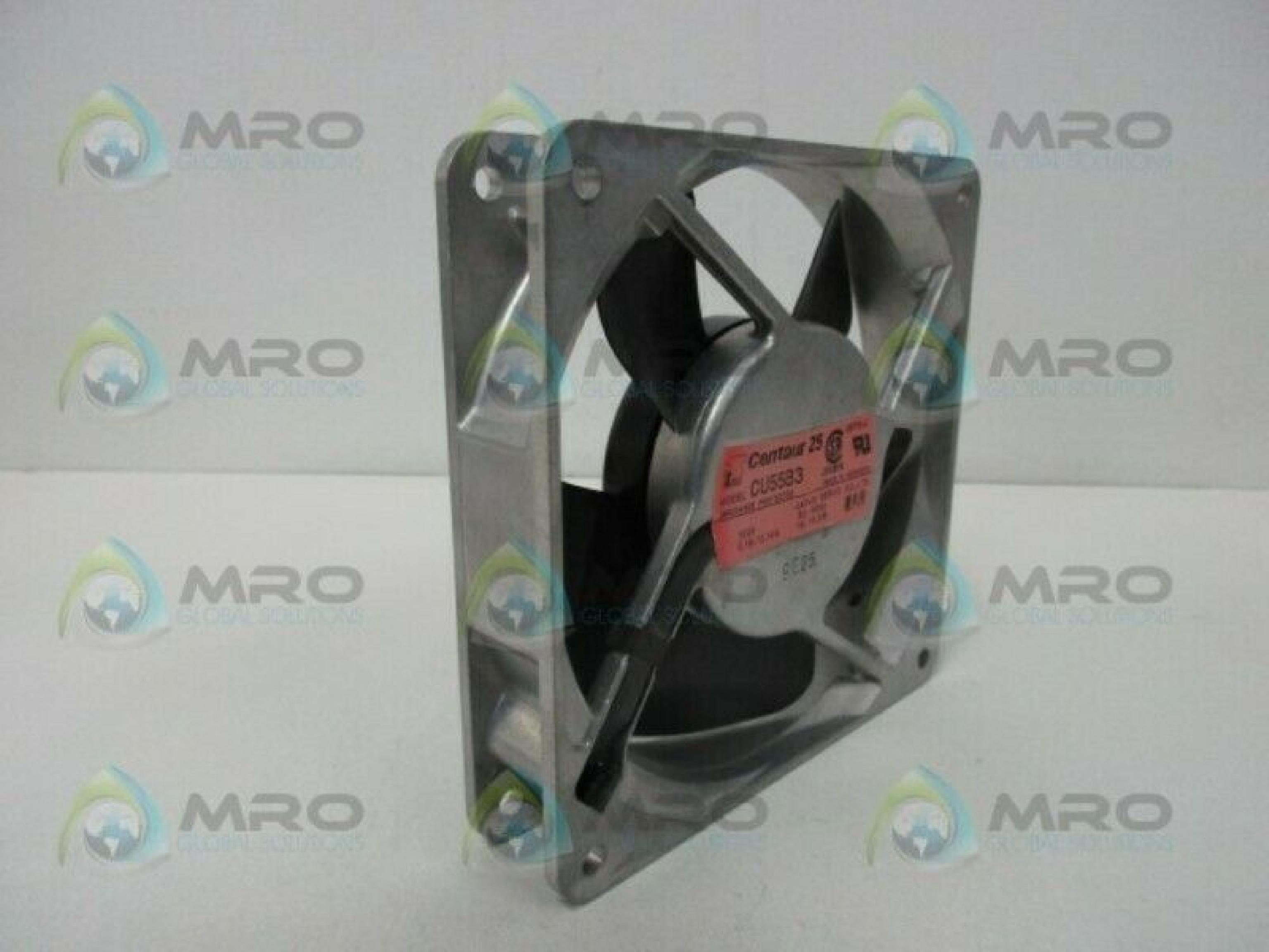 CENTAUR CU55B3 FAN 100VAC .19A 119MM BY 25MM 2WIRE CUT CABLES ALUMINUM & BRACKET