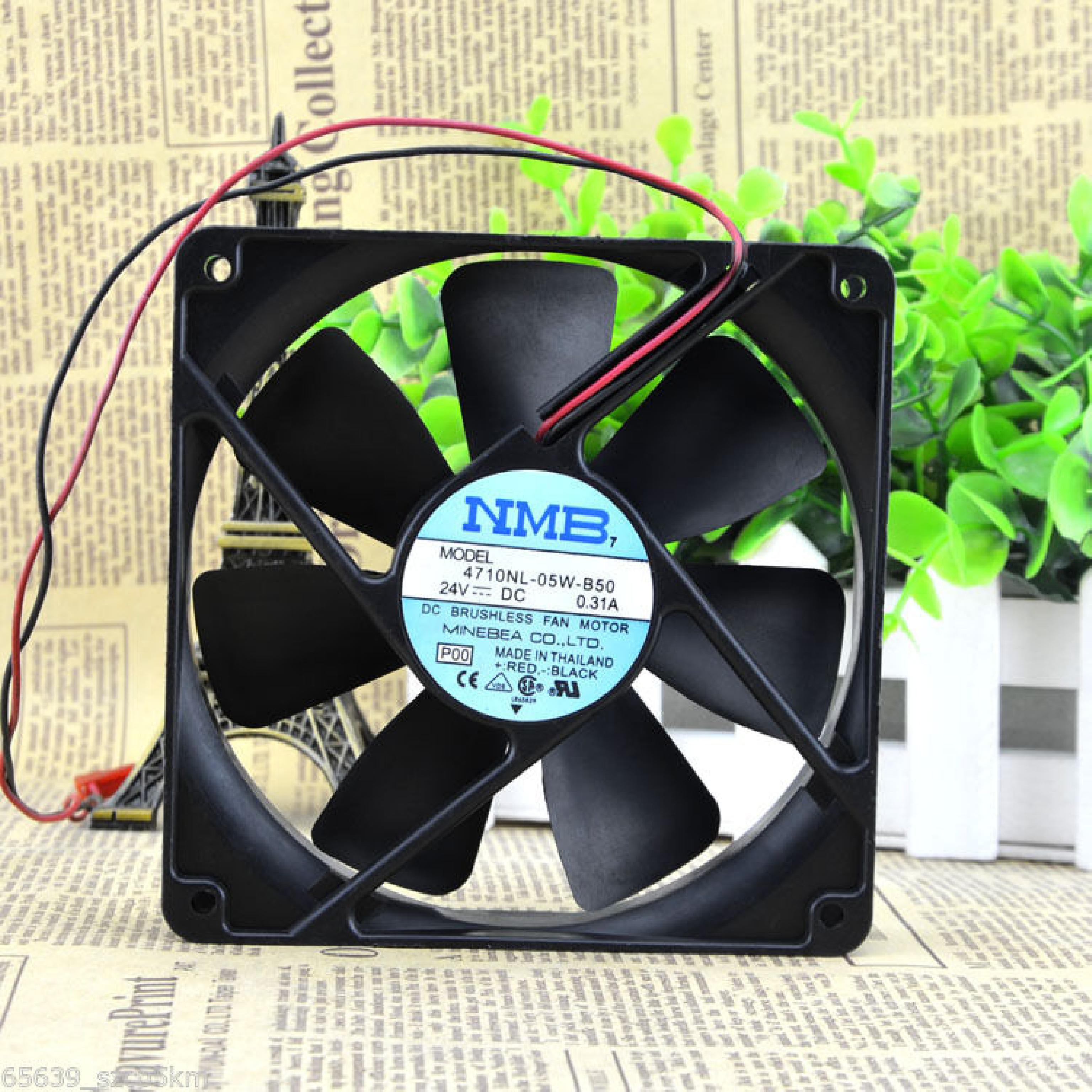 NMB 4710NL-05W-B50 FAN 24VDC .31A 119MM BY 25MM 2WIRE CUT CABLE