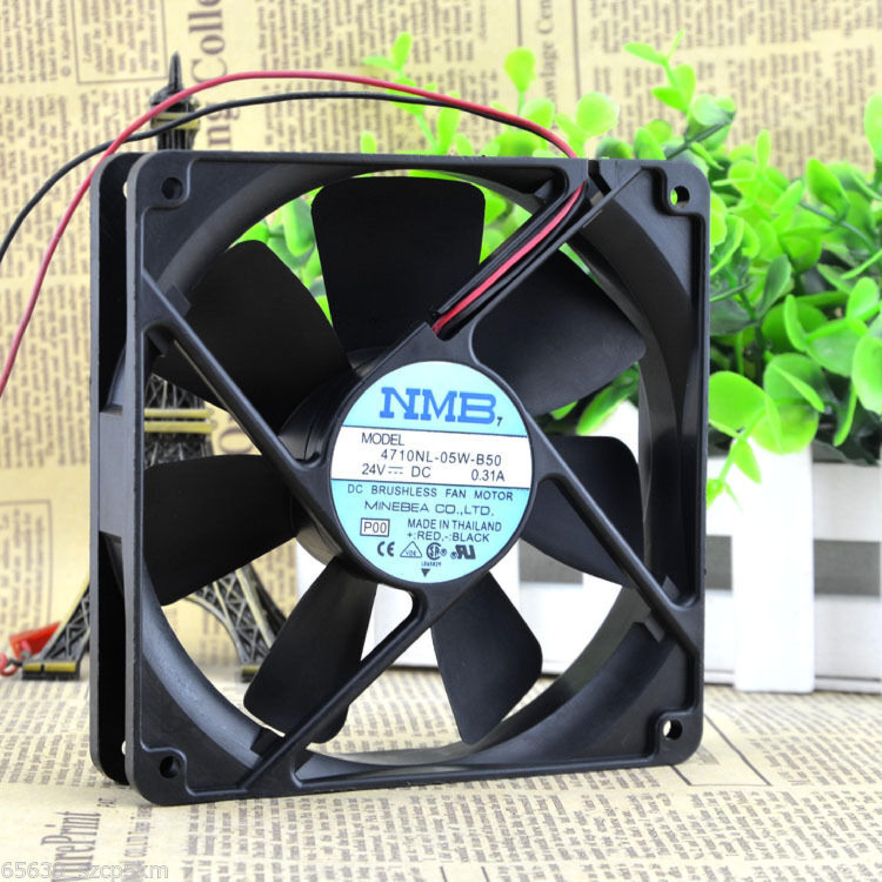 NMB 4710NL-05W-B50 FAN 24VDC .31A 119MM BY 25MM 2WIRE CUT CABLE