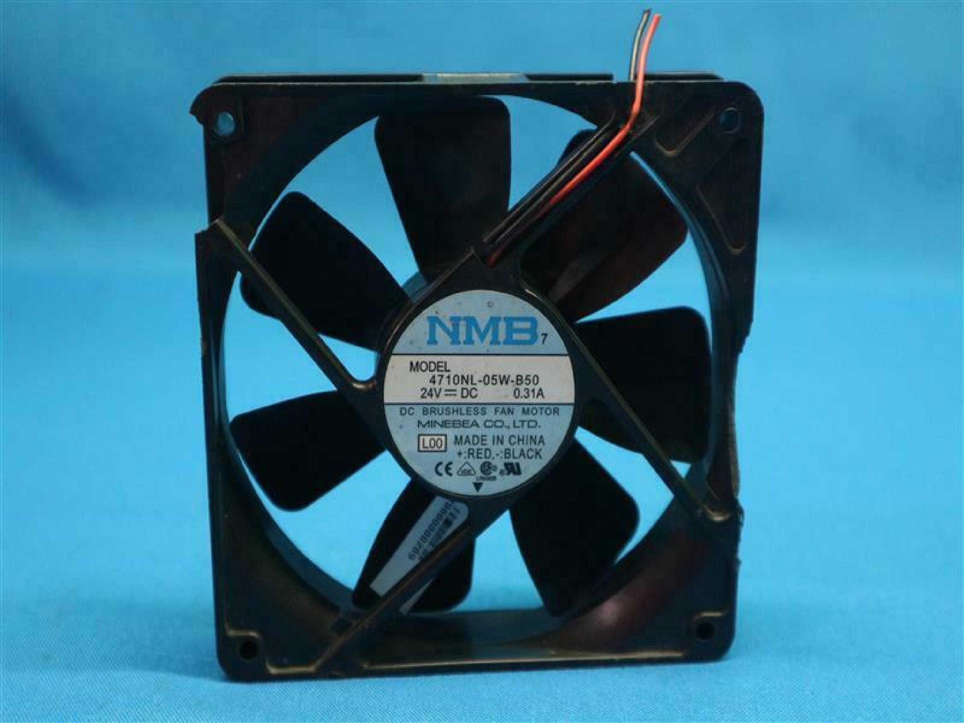 NMB 4710NL-05W-B50 FAN 24VDC .31A 119MM BY 25MM 2WIRE CUT CABLE