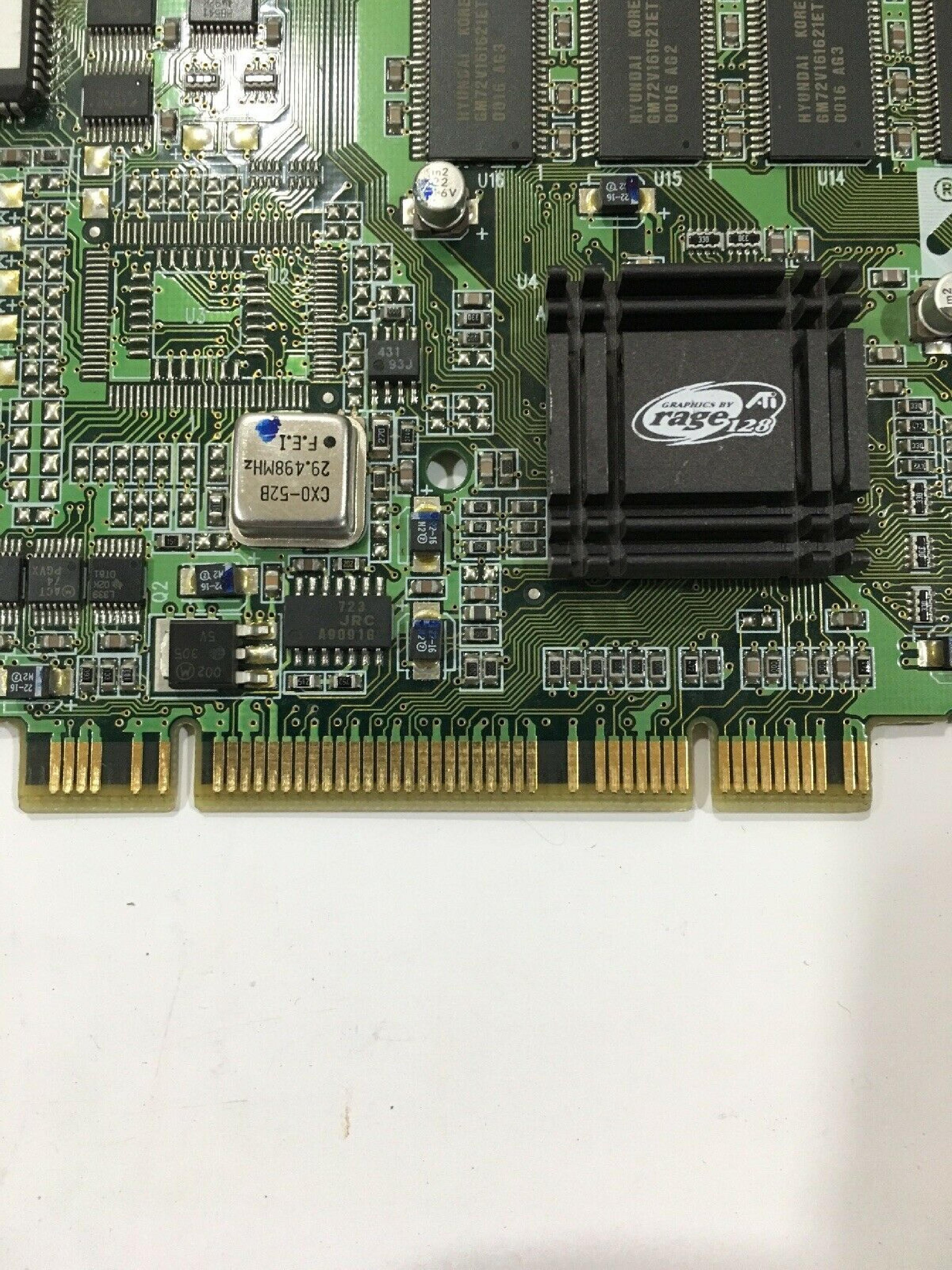 ATI N625 RADEON AGP VGA SVIDEO RCA OUTPUTS