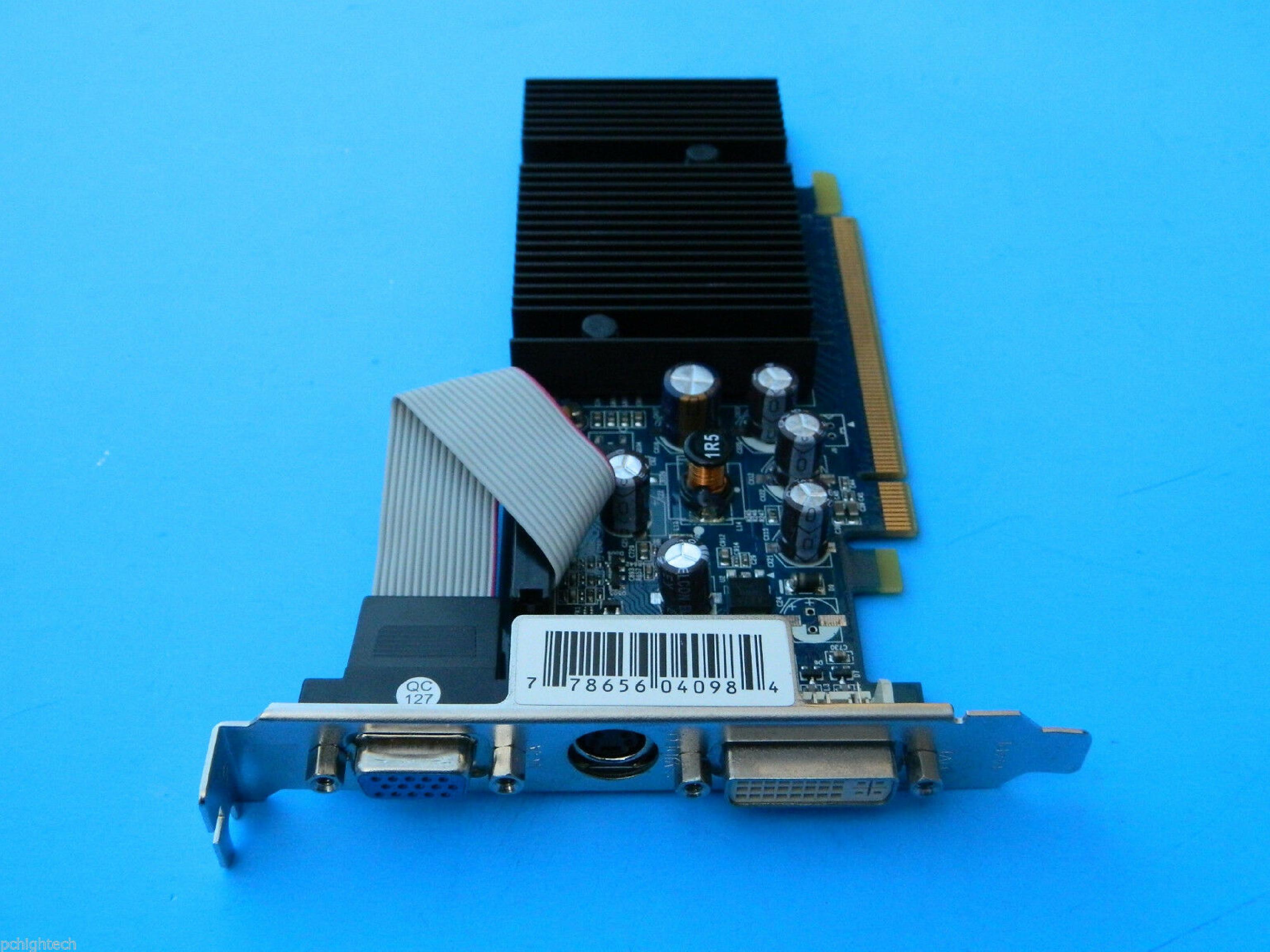 NVIDIA 6200TC E-GEFORCE 64MB PCI EXPRESS PCI-E VGA DVI SVIDEO