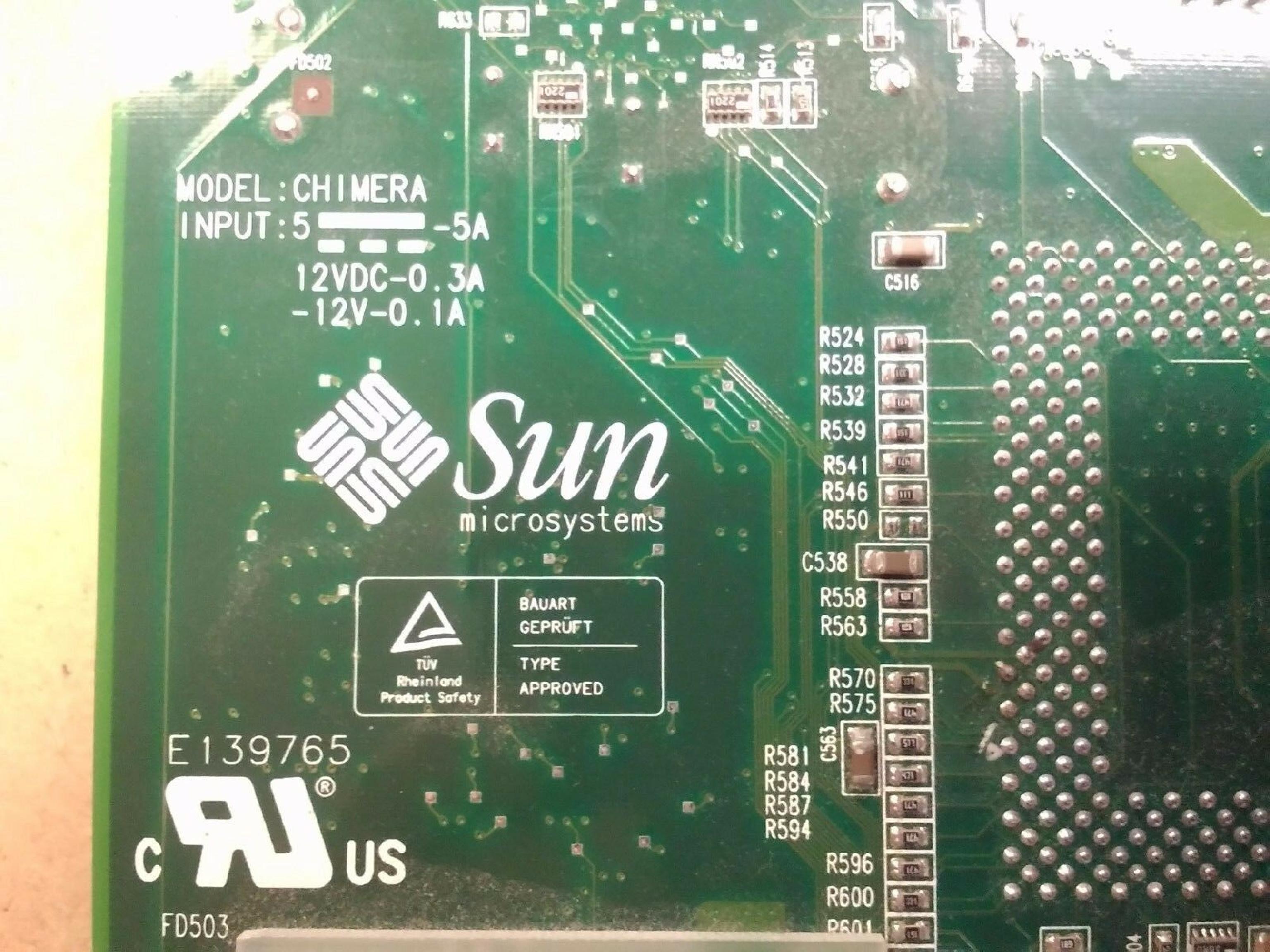 SUN MICROSYSTEMS PWA-CHIMERA SUN PC+M BOARD