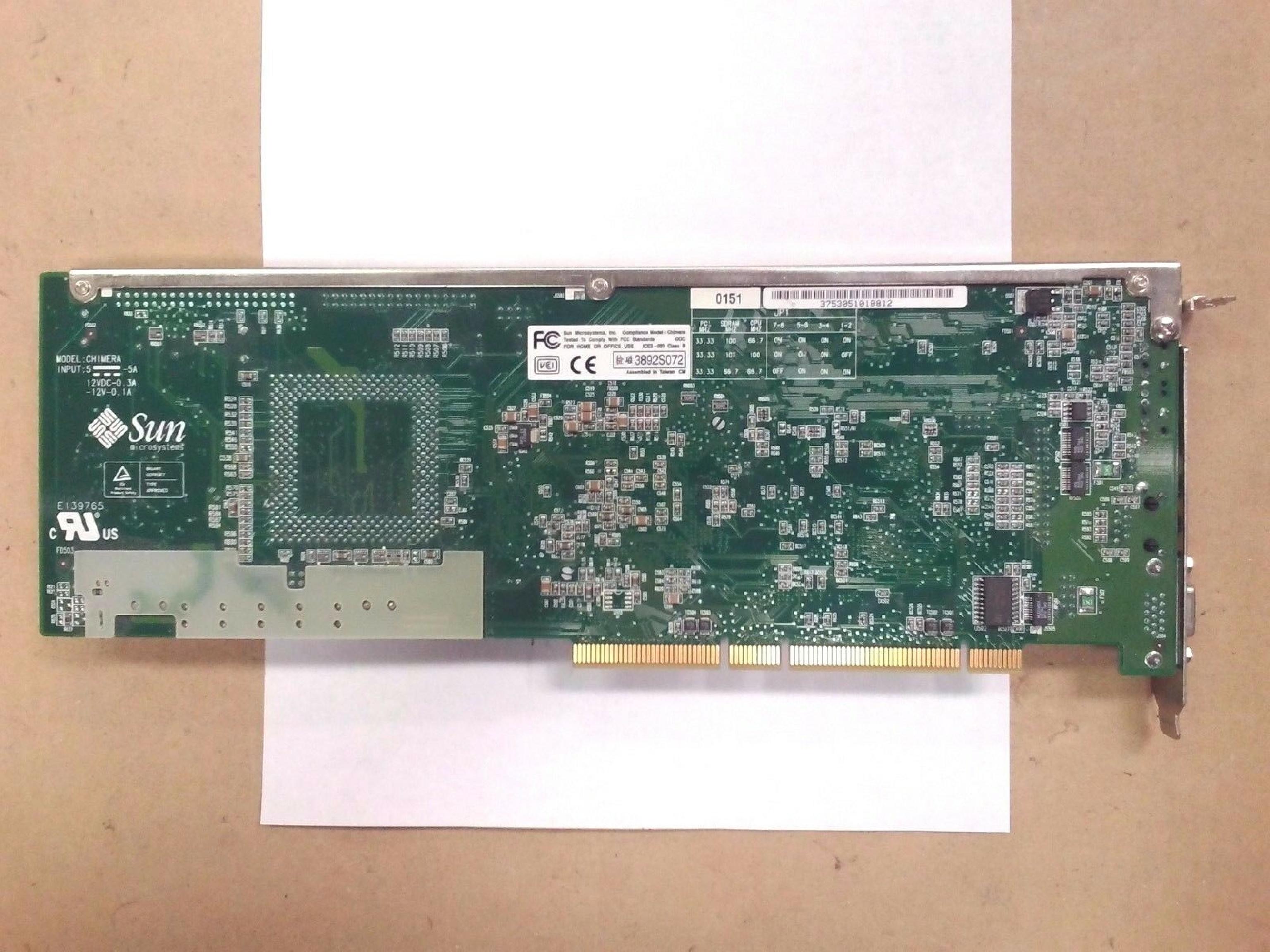 SUN MICROSYSTEMS PWA-CHIMERA SUN PC+M BOARD