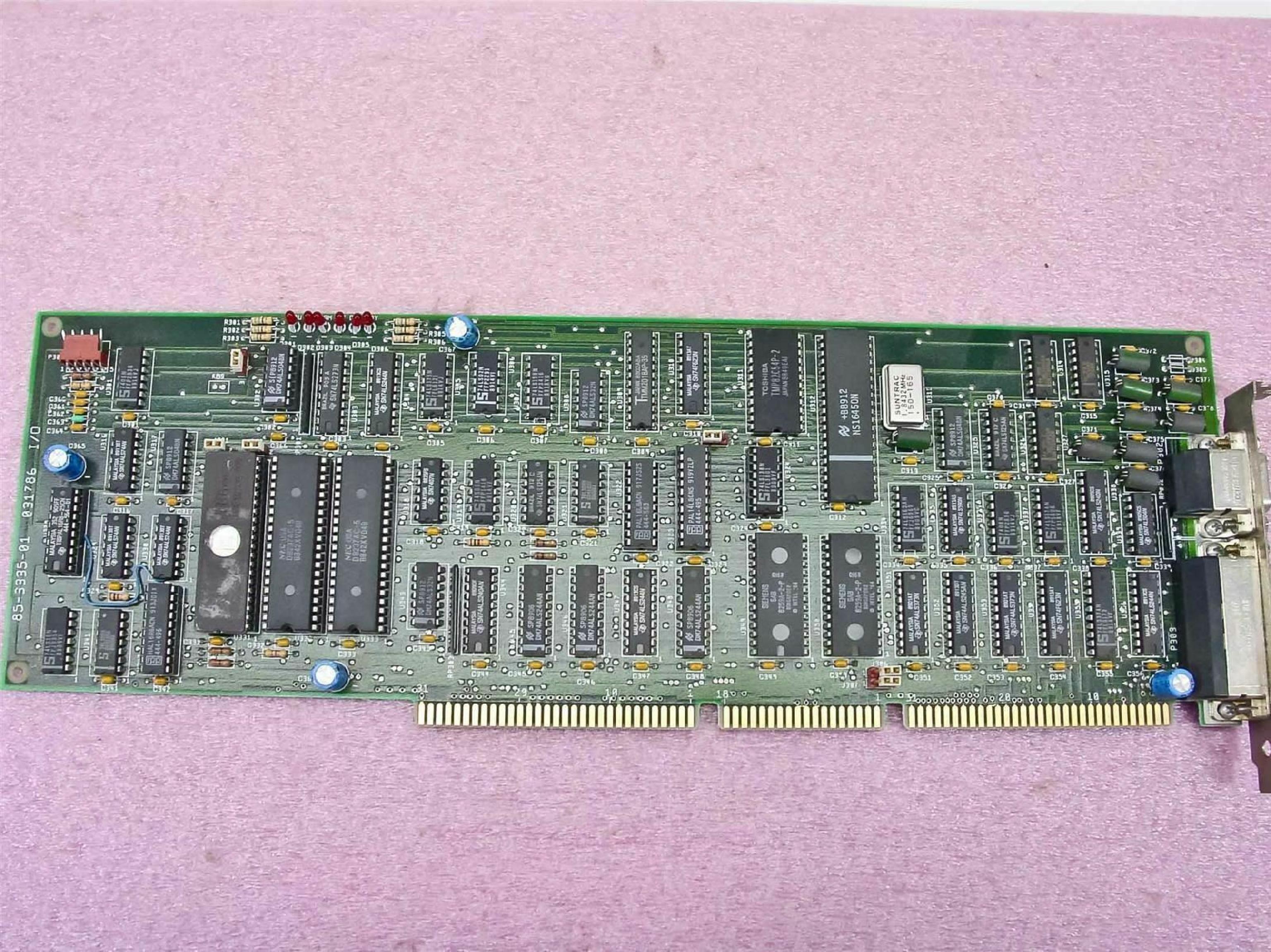 ZENITH DATA SYSTEMS 85-3335-01 IO BOARD WITH 9PIN SERIAL, 25PIN PARALLEL