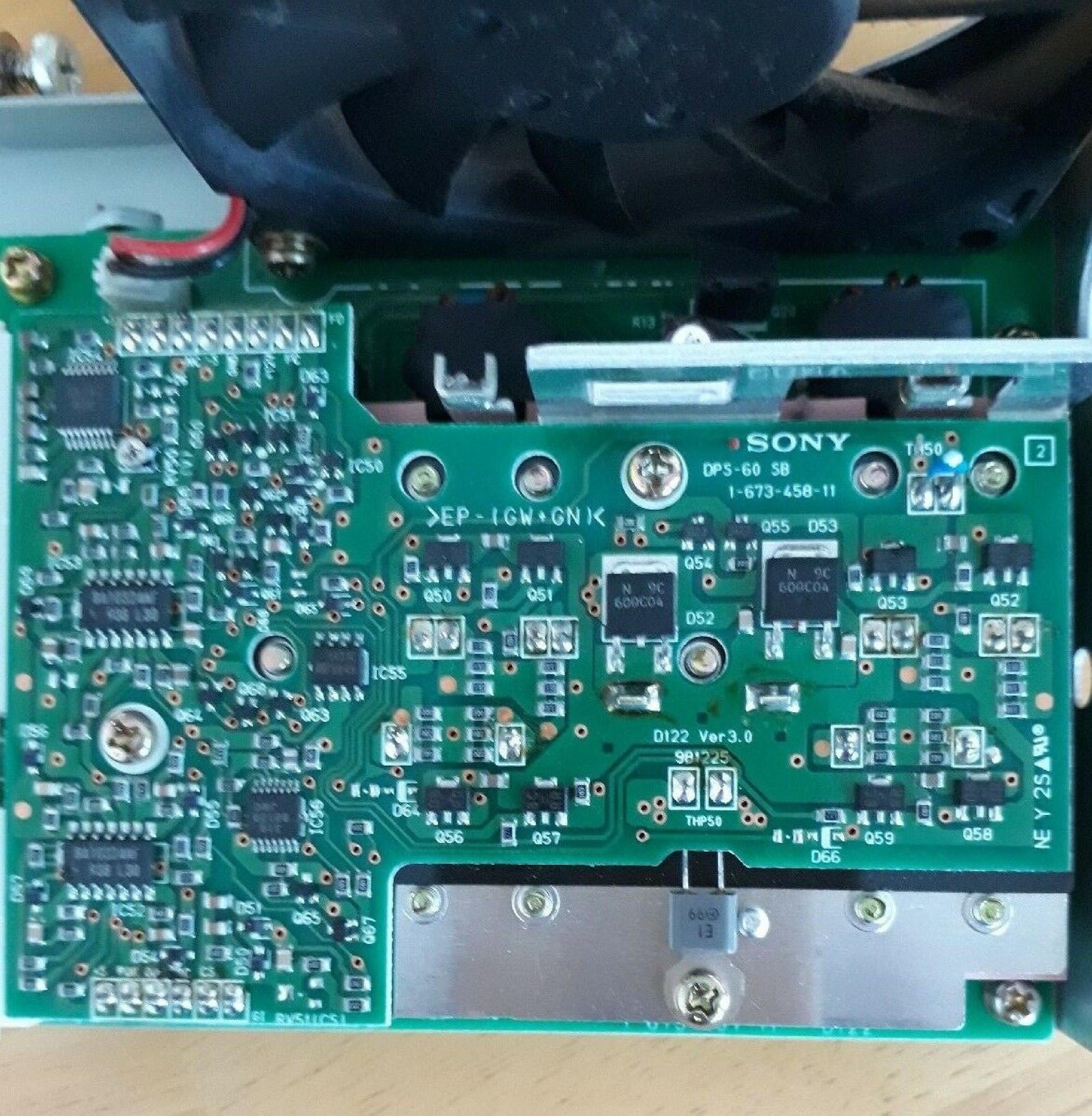 SONY DPS-60 DC TO DC WITH FAN ASSEMBLY