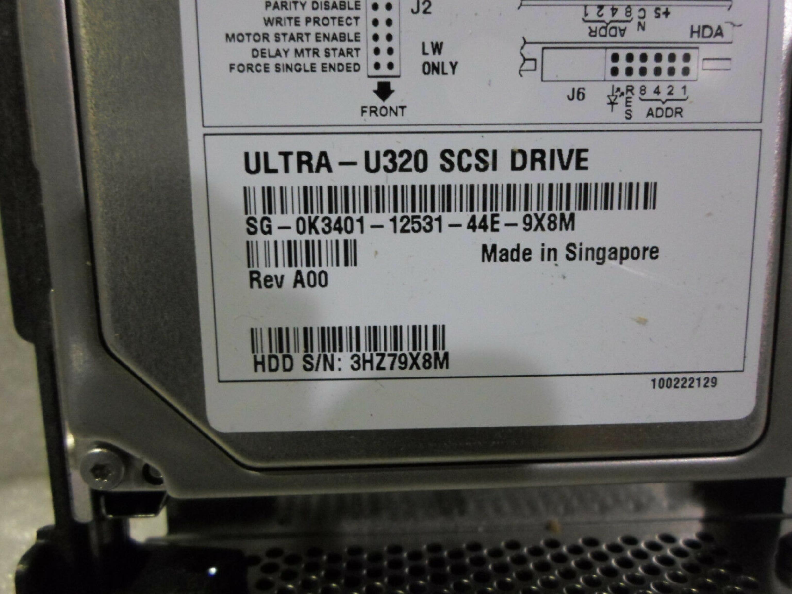 DELL 0K3401 73GB U320 SCSI HOTPLUG 10K RPM FIRMWARE DS09
