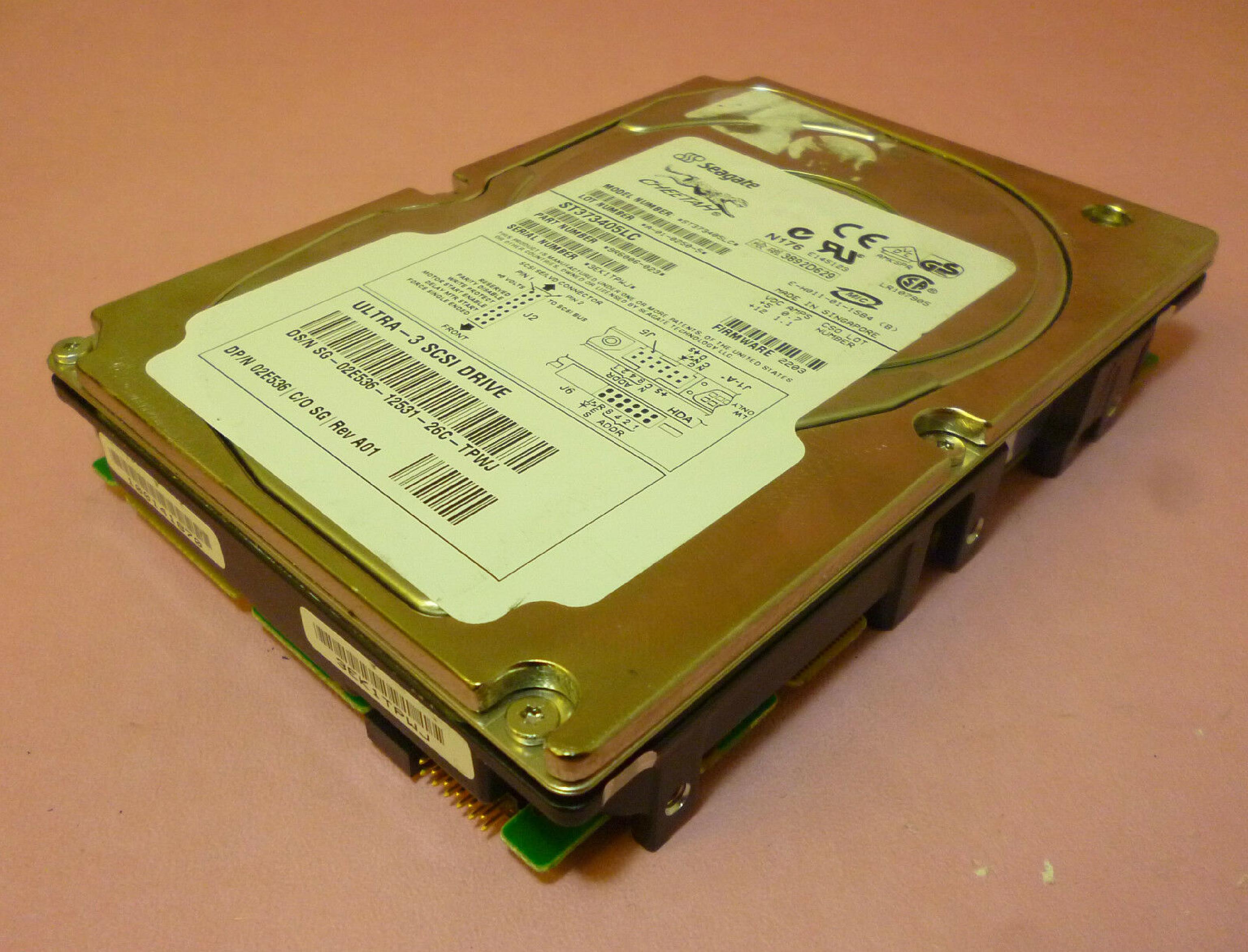 DELL 02E536 73GB U320 SCSI HOTPLUG 10K RPM FIRMWARE 2203
