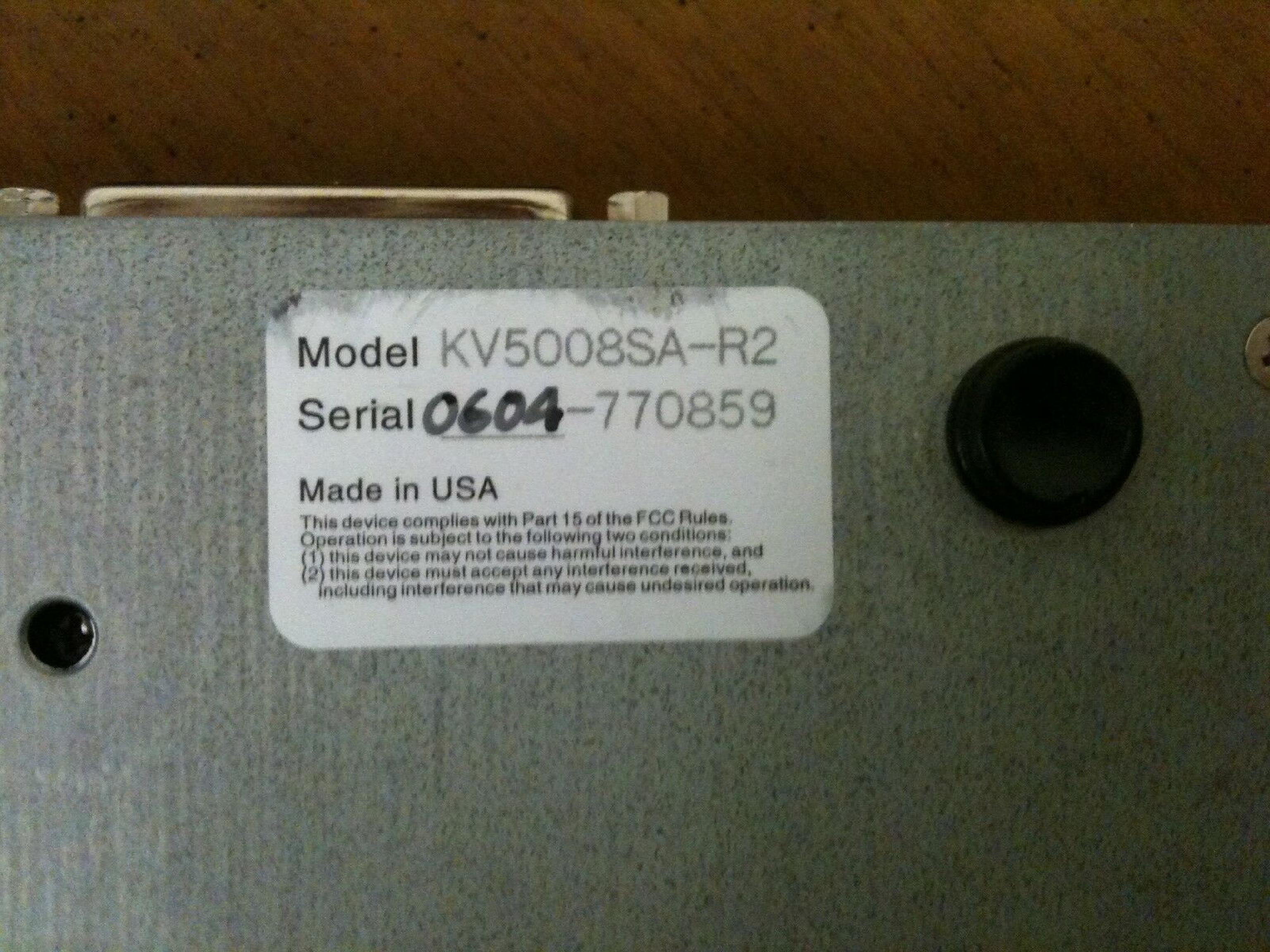 BLACK BOX KV5008SA-R2 8PORT KVM