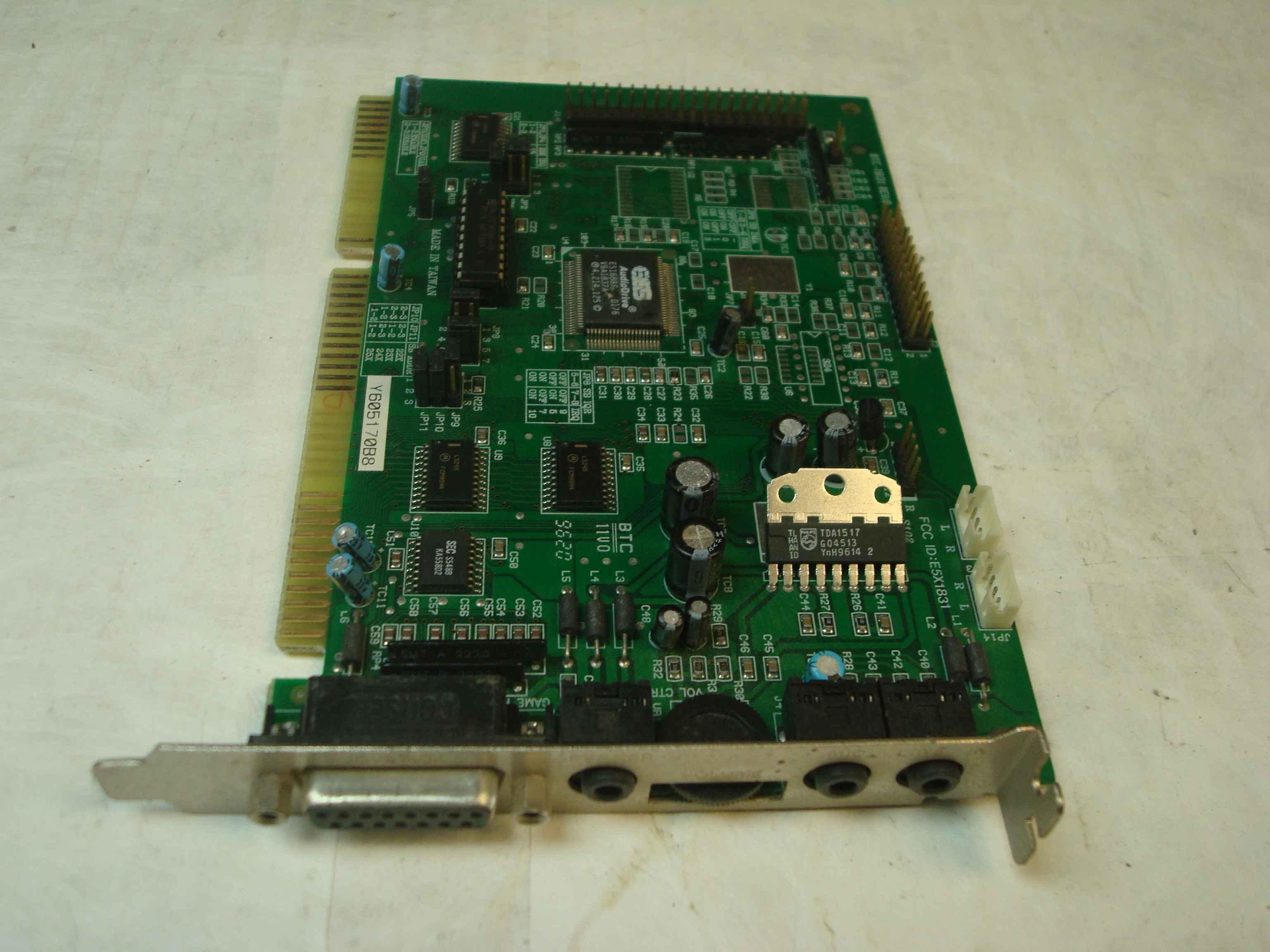 BTC 6045800010 SOUND CARD 16 BIT ISA ESS AUDIODRIVE ES1688F