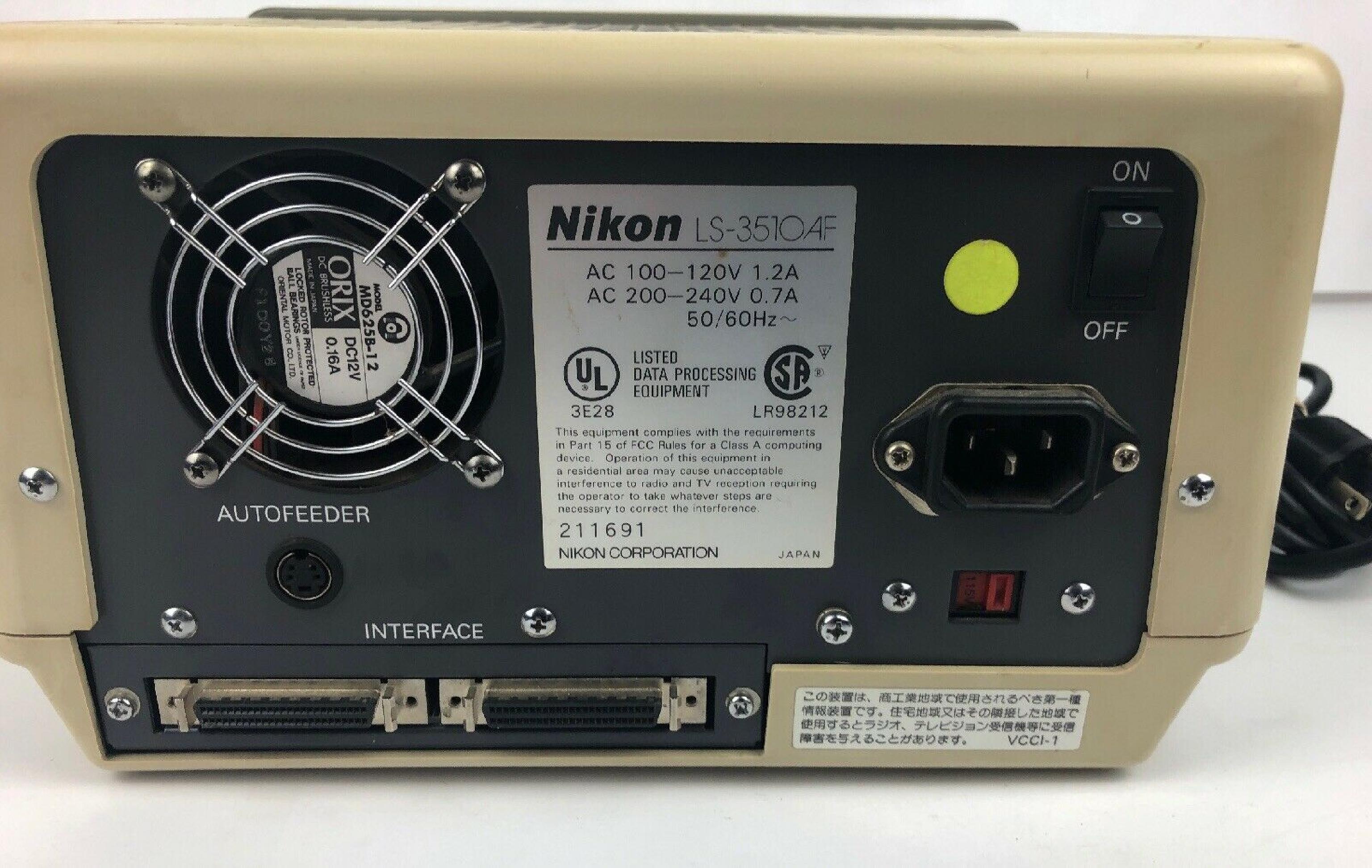 NIKON LS-3510AF FILM SCANNER LS-3510AF