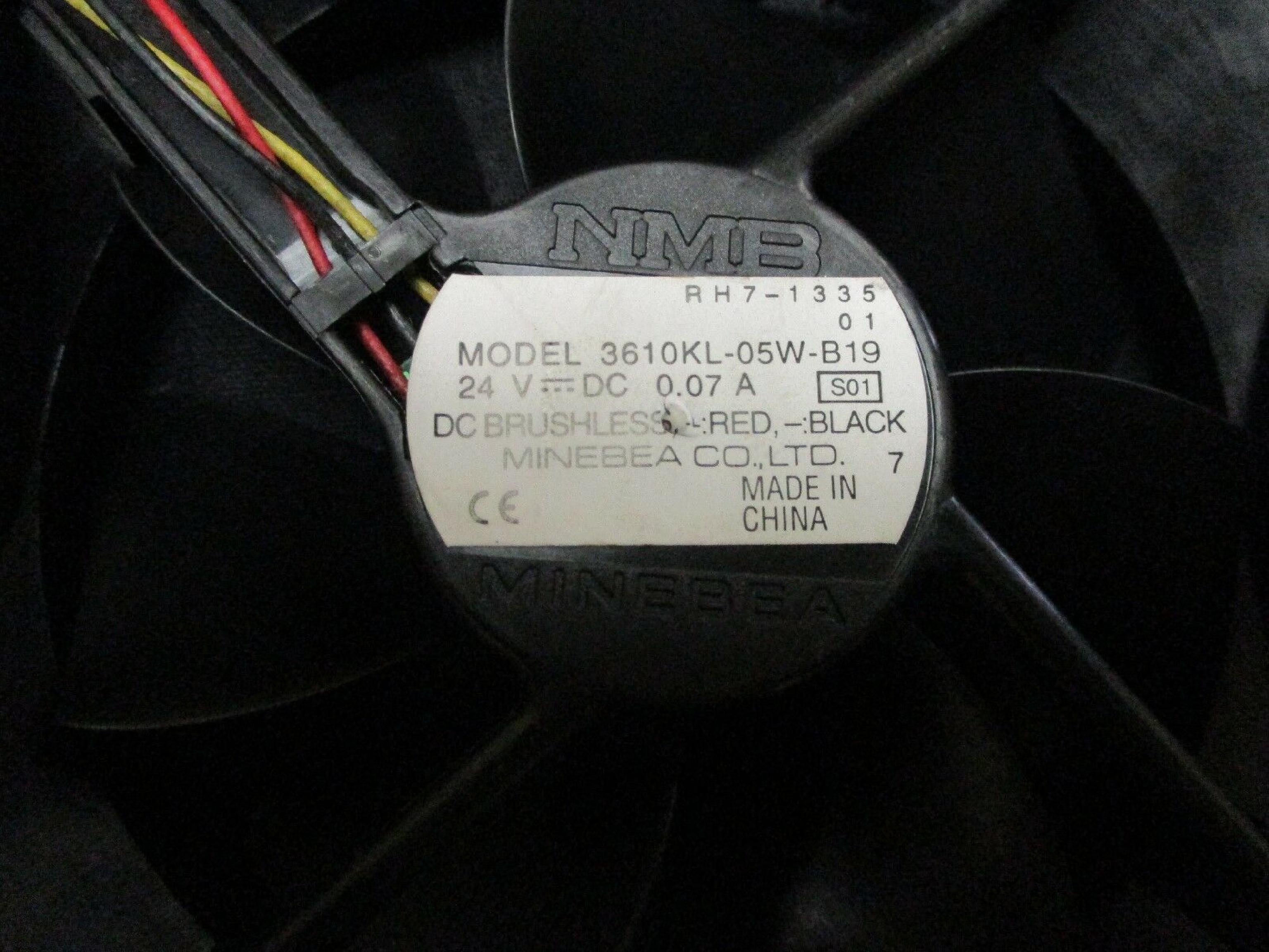 MINEBEA ELECTRONICS LTD 3610KL-05W-B19 FAN HP -3610KL-05W-B19- FAN LASERJET 4000 4050