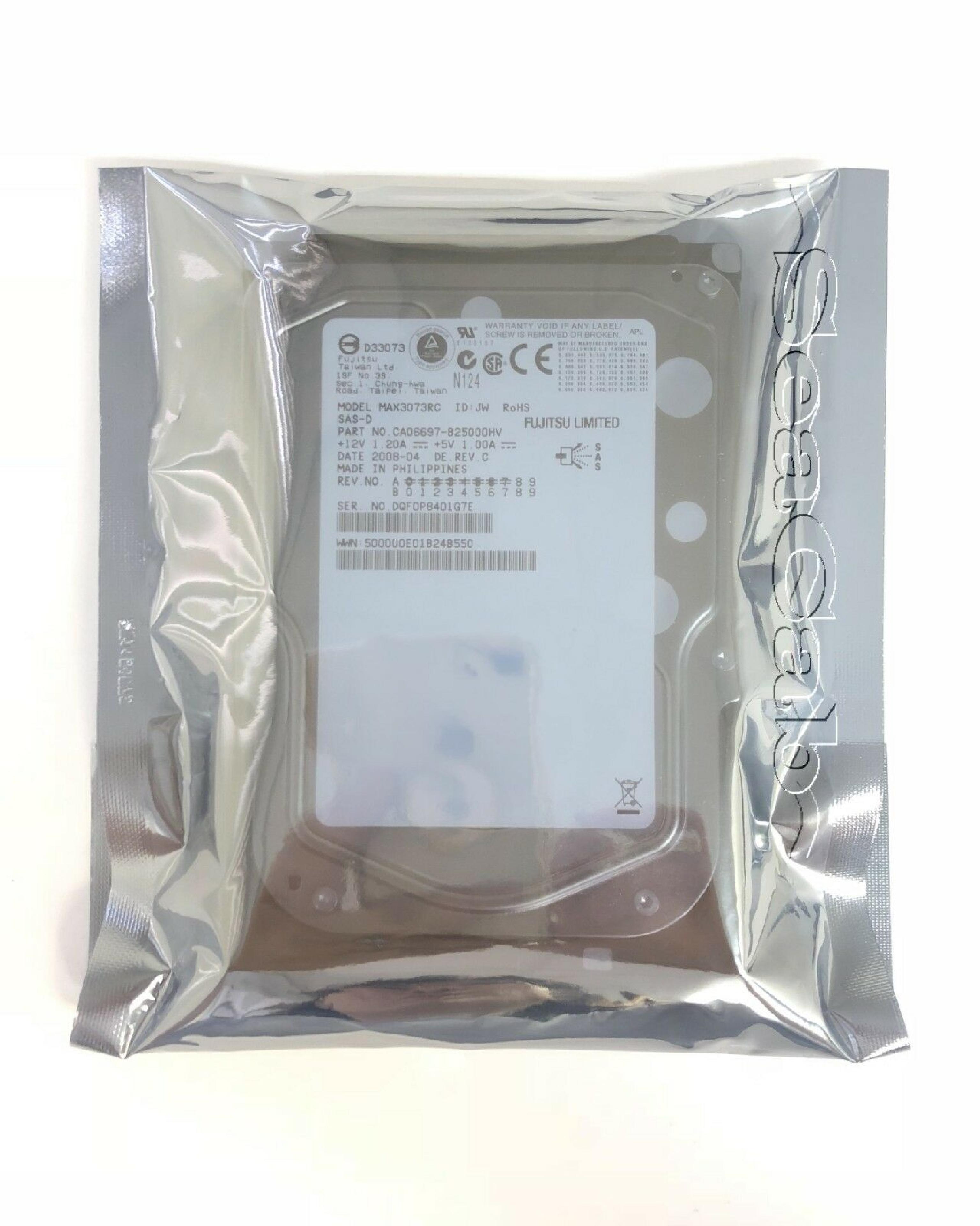 FUJITSU MAX3073RC 73GB 10K RPM SCSI/DUAL FIRMWARE: D206 REV A 2007-03 A3 A00 D207 2007-05 A4 A01