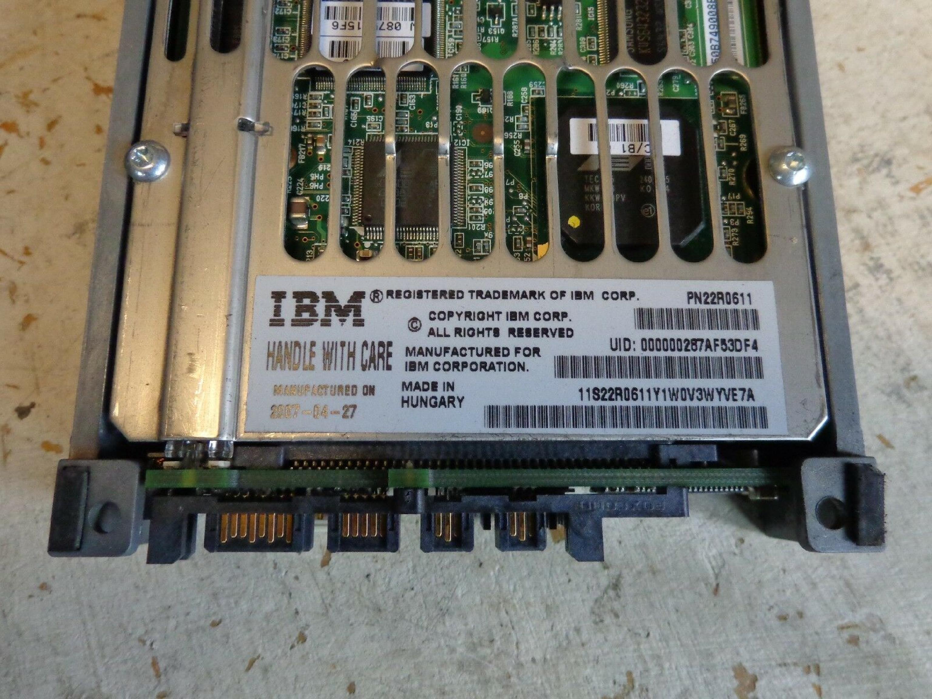 HITACHI / IBM / IBM 17R6326 73GB 10K RPM 3.5IN ULTRA320 HARD DRIVE DOM: 07JUN2006 REV: B06 RXQN 11B10 ESERVER PSERIES EC: H13841 02JUN2006 EC:H13841 36.4GB 10,000 SCA SCSI 3.5INCH