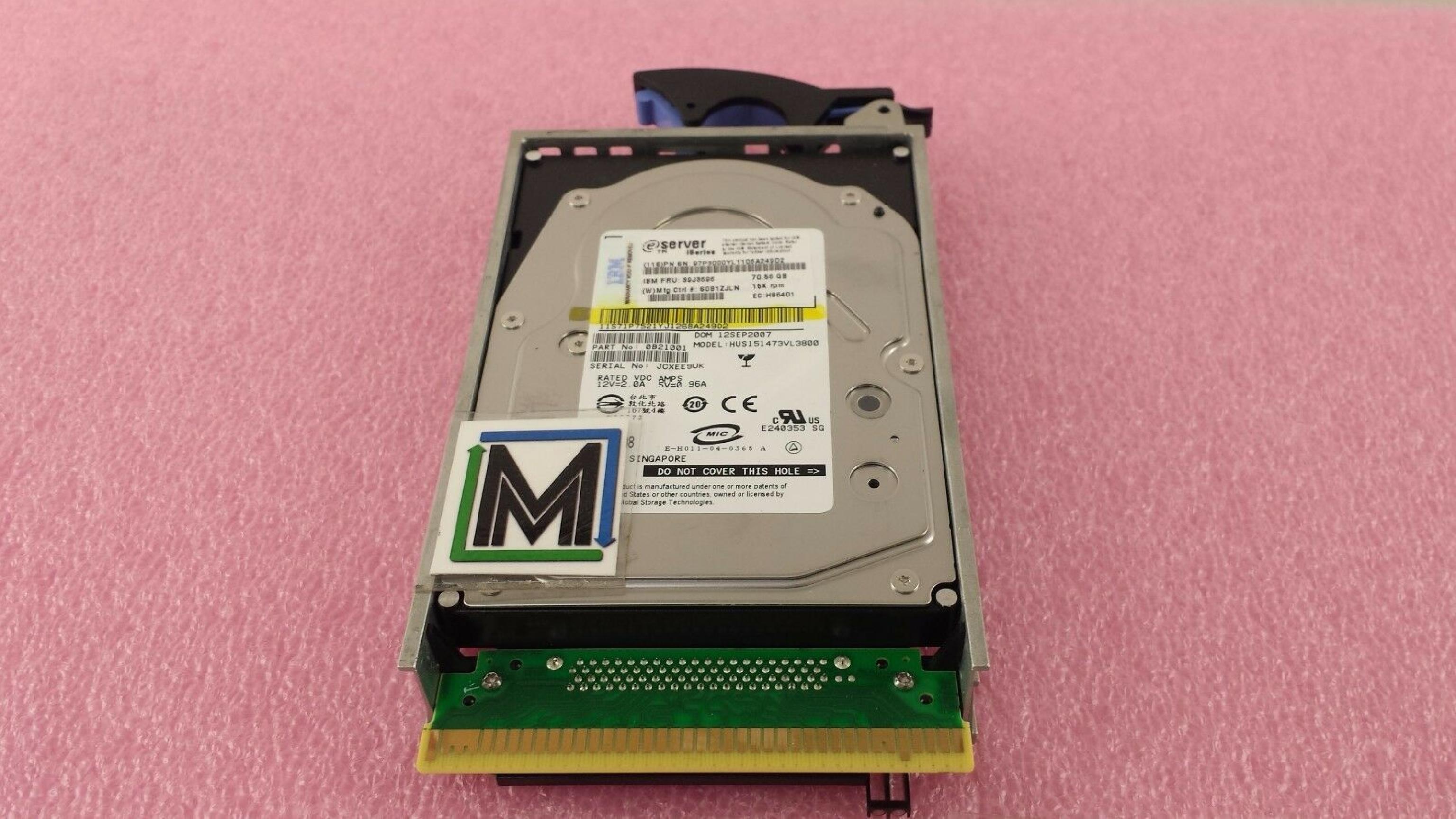 IBM 71P7521 73.4GB 15K RPM 3.5IN U320 SCSI DOM: 06JUN2006 ESERVER XSERIES 05JUN2006